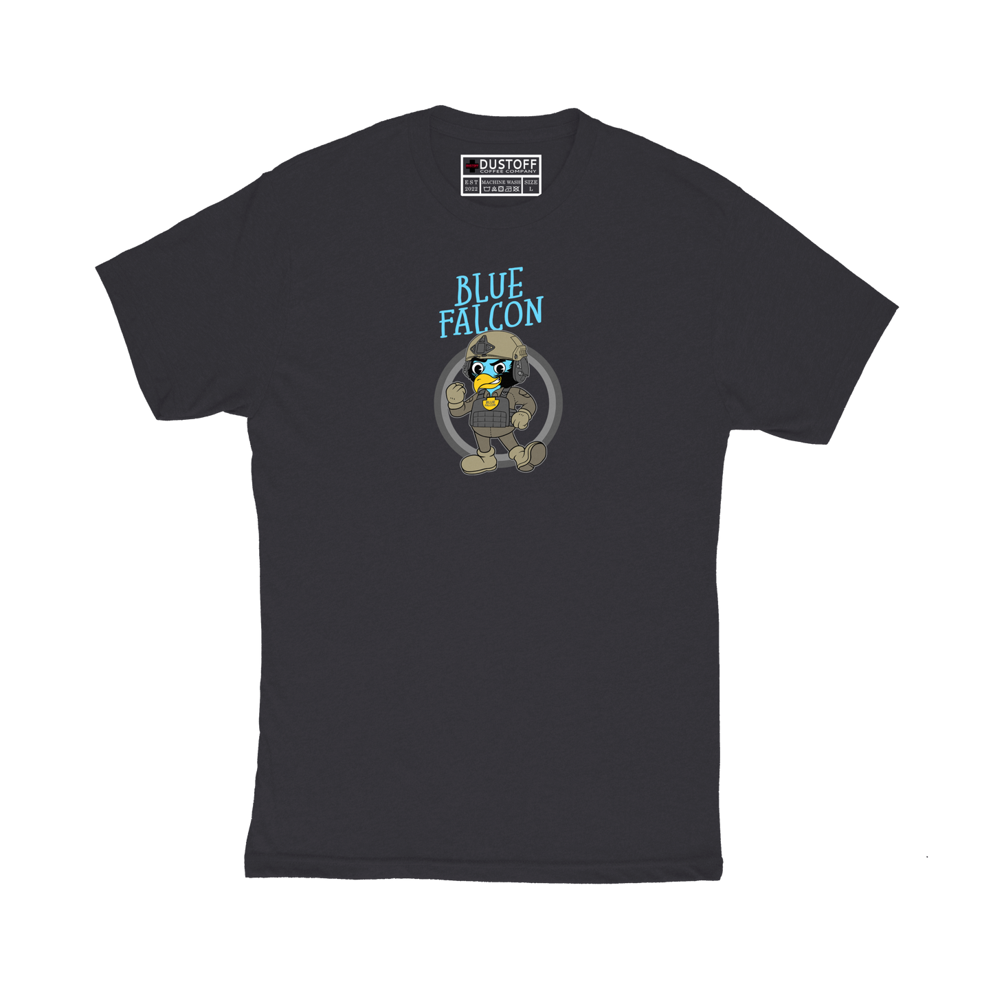 Blue Falcon T-Shirt - DUSTOFF Coffee Company