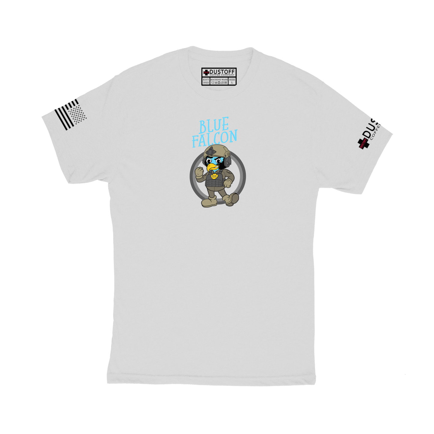 Blue Falcon T-Shirt - DUSTOFF Coffee Company