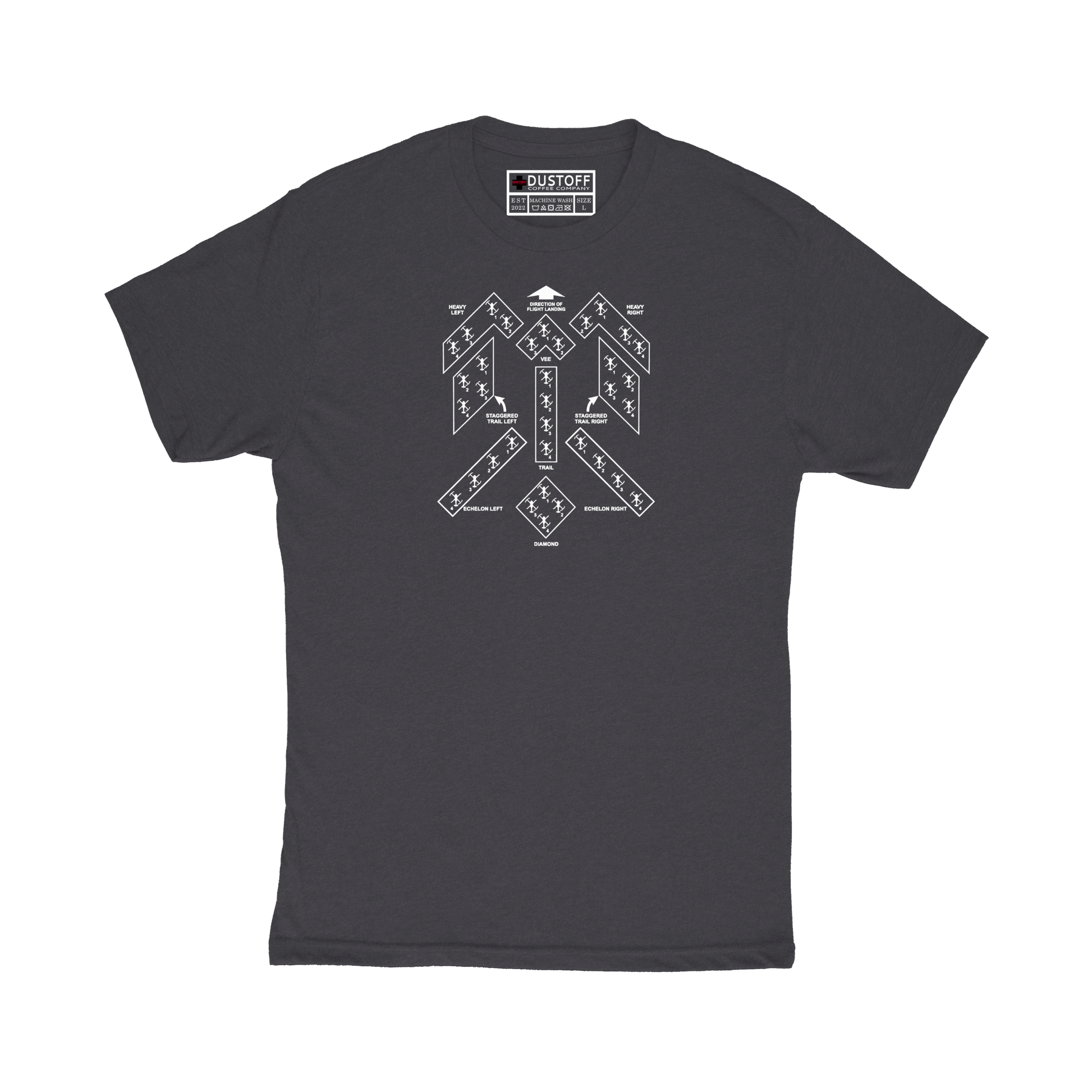 Flight Formations T-Shirt - DUSTOFF Coffee Company