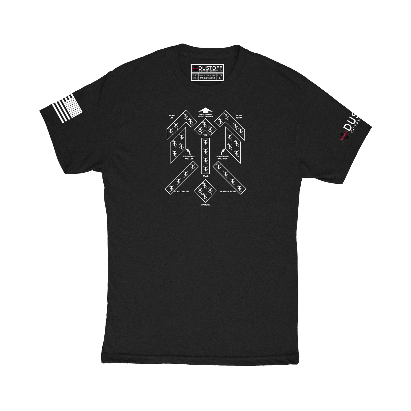 Flight Formations T-Shirt - DUSTOFF Coffee Company