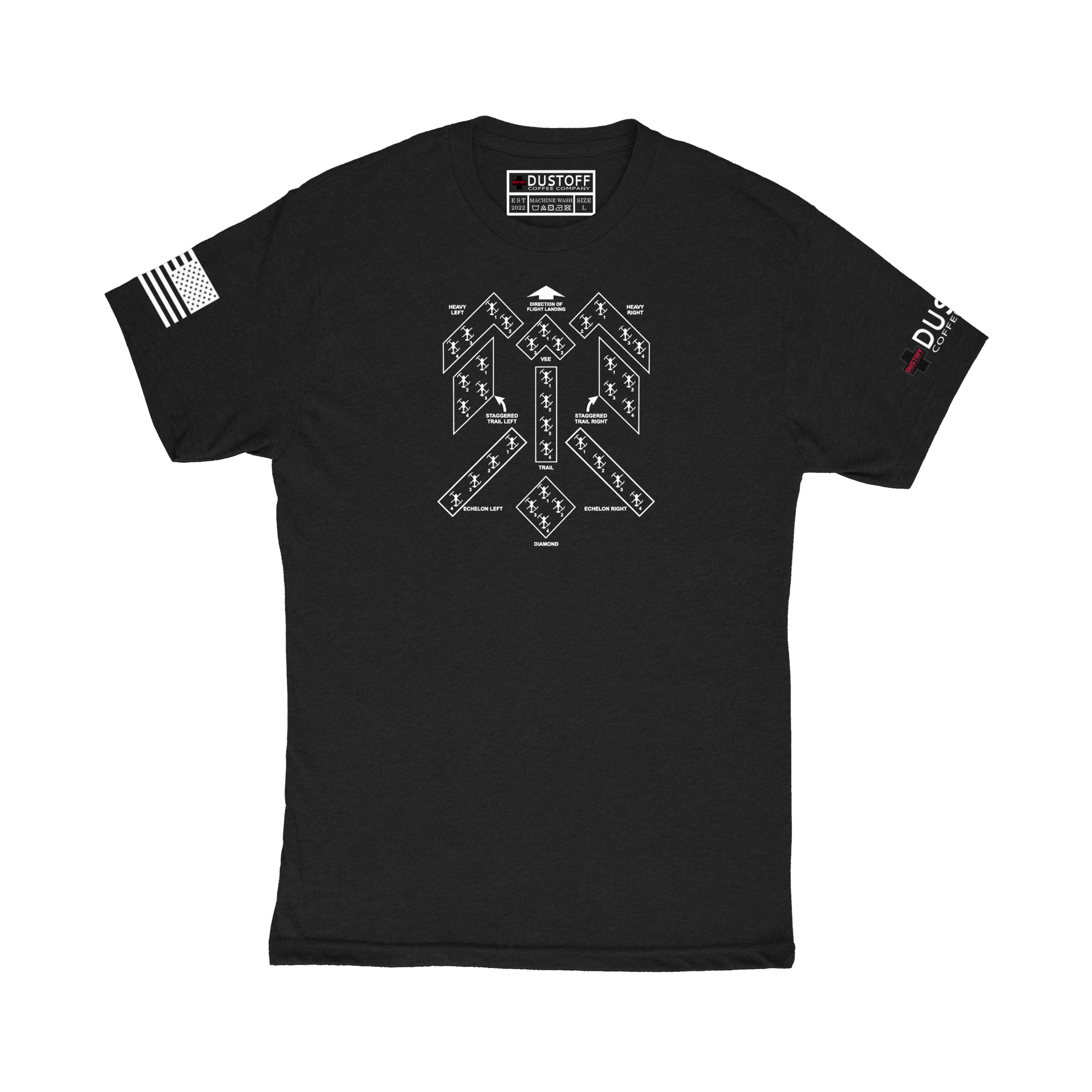 Flight Formations T-Shirt - DUSTOFF Coffee Company