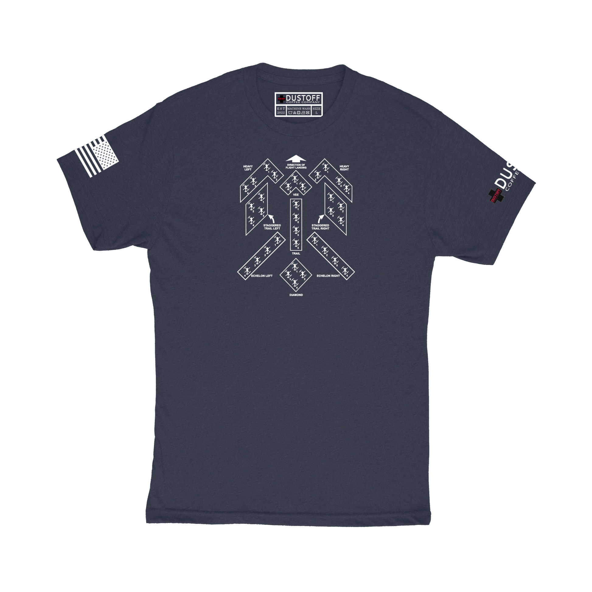 Flight Formations T-Shirt - DUSTOFF Coffee Company