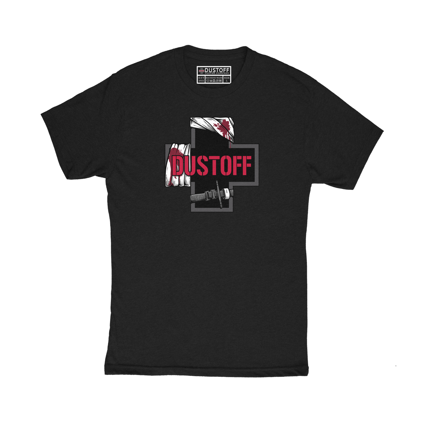 DCC Logo with Bandages T-Shirt - DUSTOFF Coffee Company