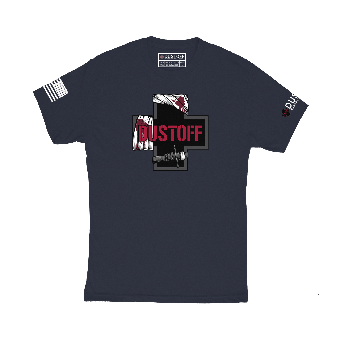 DCC Logo with Bandages T-Shirt - DUSTOFF Coffee Company