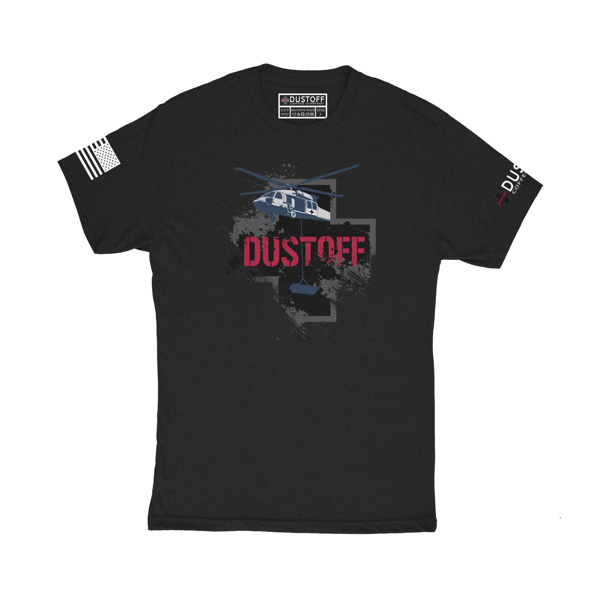 DCC LOGO WITH BLACKHAWK HOIST T-SHIRT