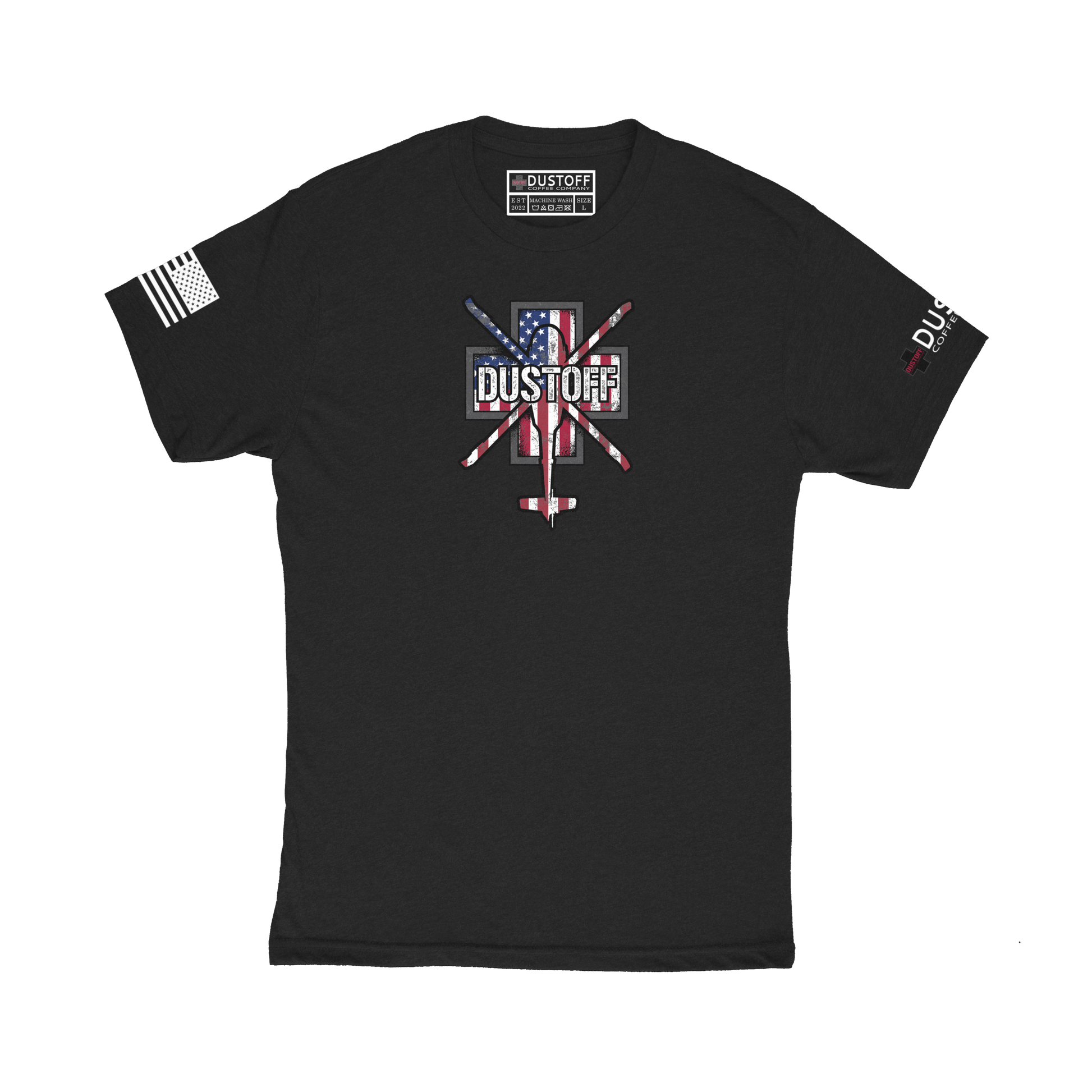 Blackhawks black flag shirt new arrivals