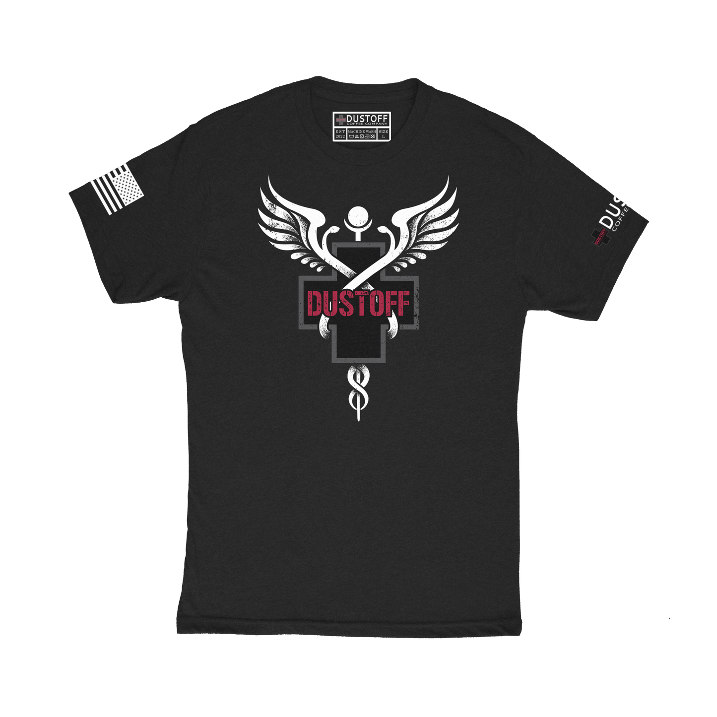 DCC LOGO AND CADUCEUS T-SHIRT
