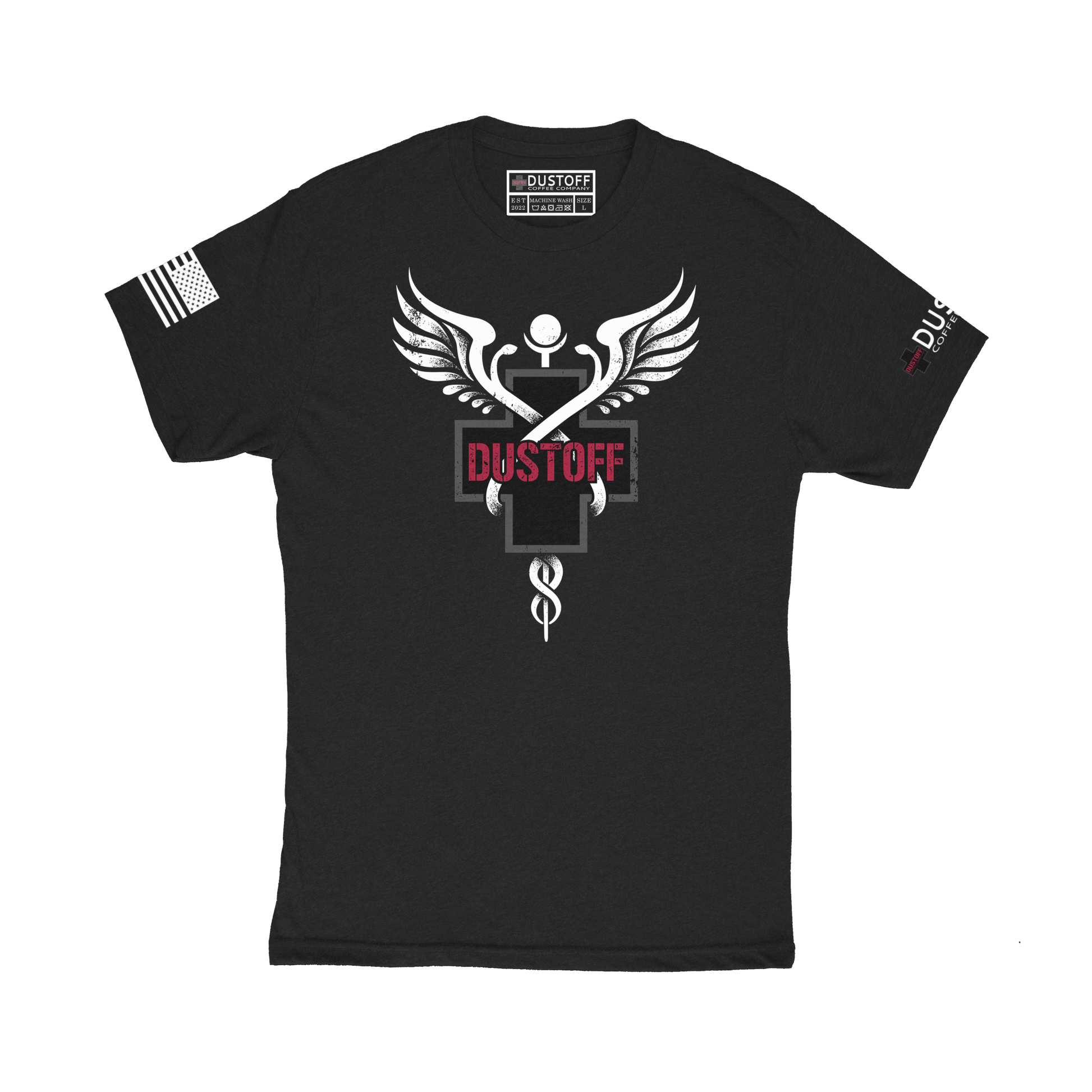 DCC LOGO AND CADUCEUS T-SHIRT
