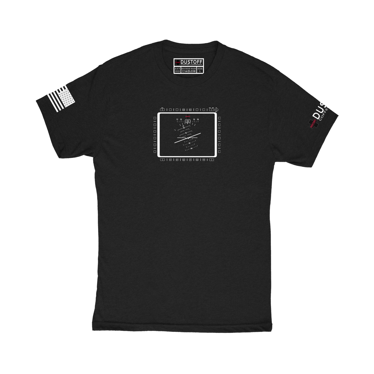 MFD (Artificial Horizon) T-Shirt (UH-60 Blackhawk - Schematic Series) - DUSTOFF Coffee Company