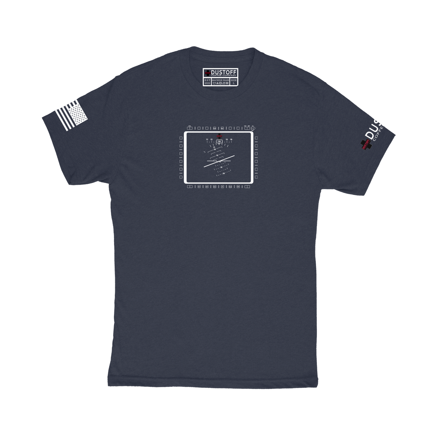 MFD (Artificial Horizon) T-Shirt (UH-60 Blackhawk - Schematic Series) - DUSTOFF Coffee Company