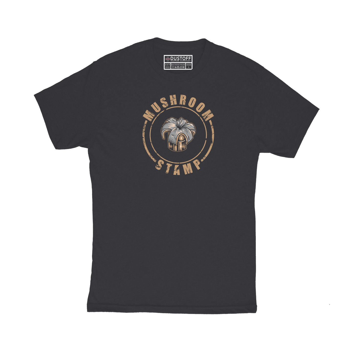 Mushroom Stamp T-Shirt - DUSTOFF Coffee Company