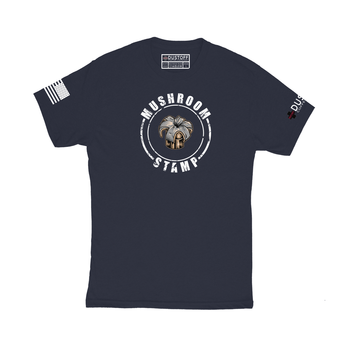Mushroom Stamp T-Shirt - DUSTOFF Coffee Company