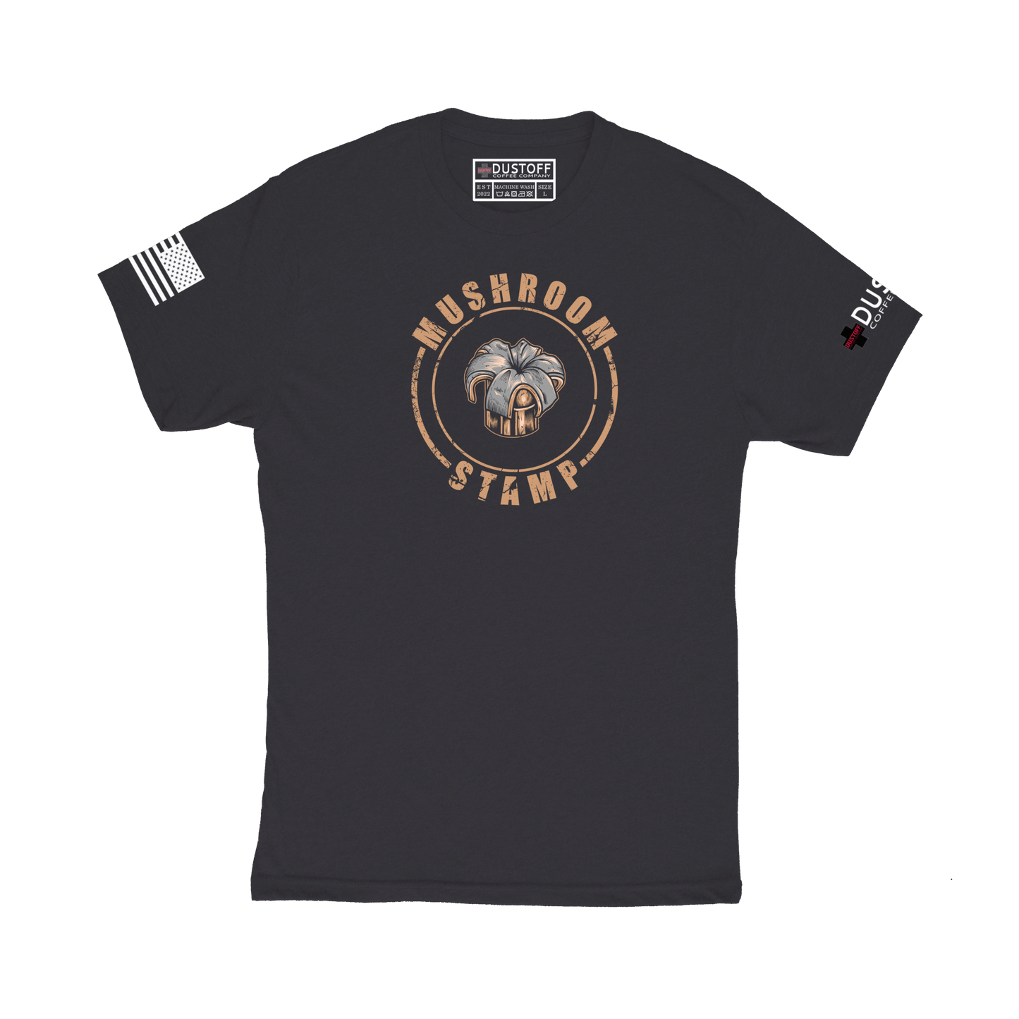 Mushroom Stamp T-Shirt - DUSTOFF Coffee Company