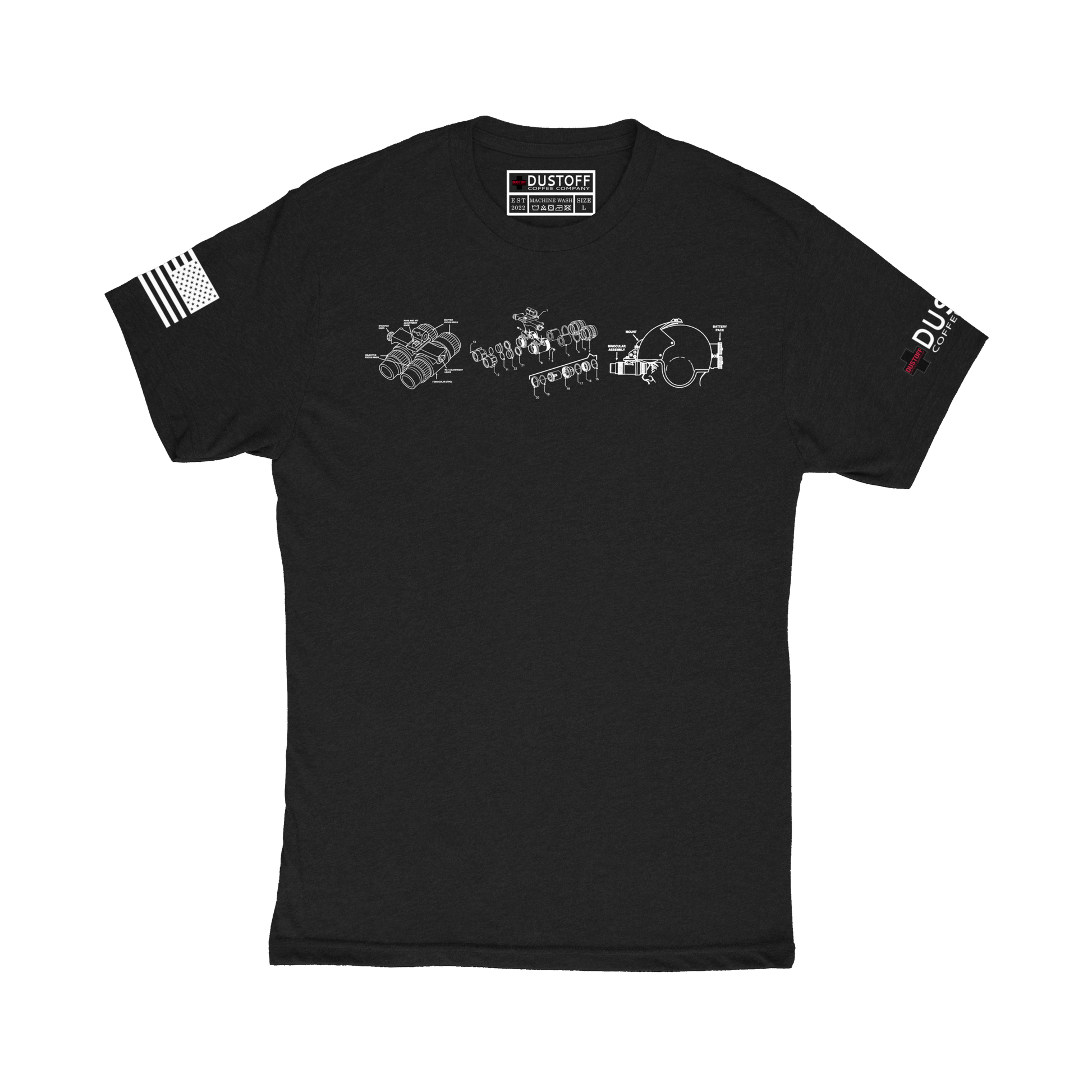 Aviation Night Vision System (ANVIS) T-Shirt - DUSTOFF Coffee Company