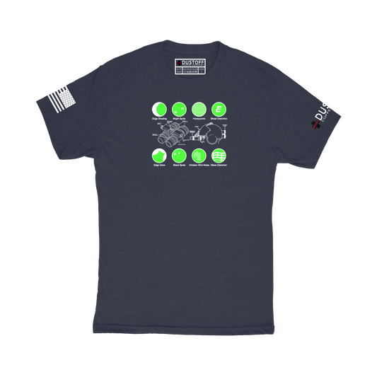 Night Vision Goggles (NVG) - Image Defects T-Shirt - DUSTOFF Coffee Company