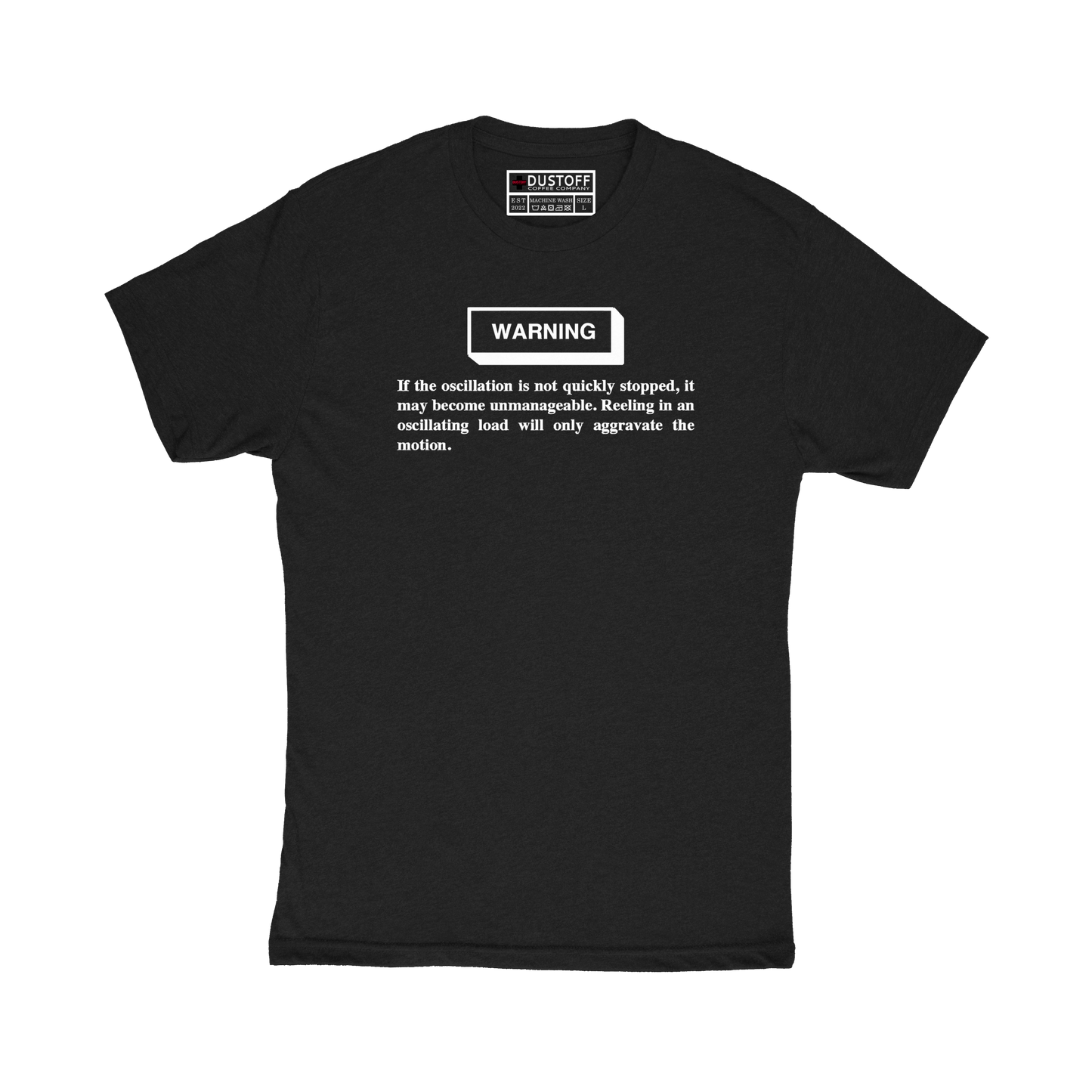 Oscillating Load Warning T-Shirt (UH-60 Blackhawk - Schematic Series) - DUSTOFF Coffee Company