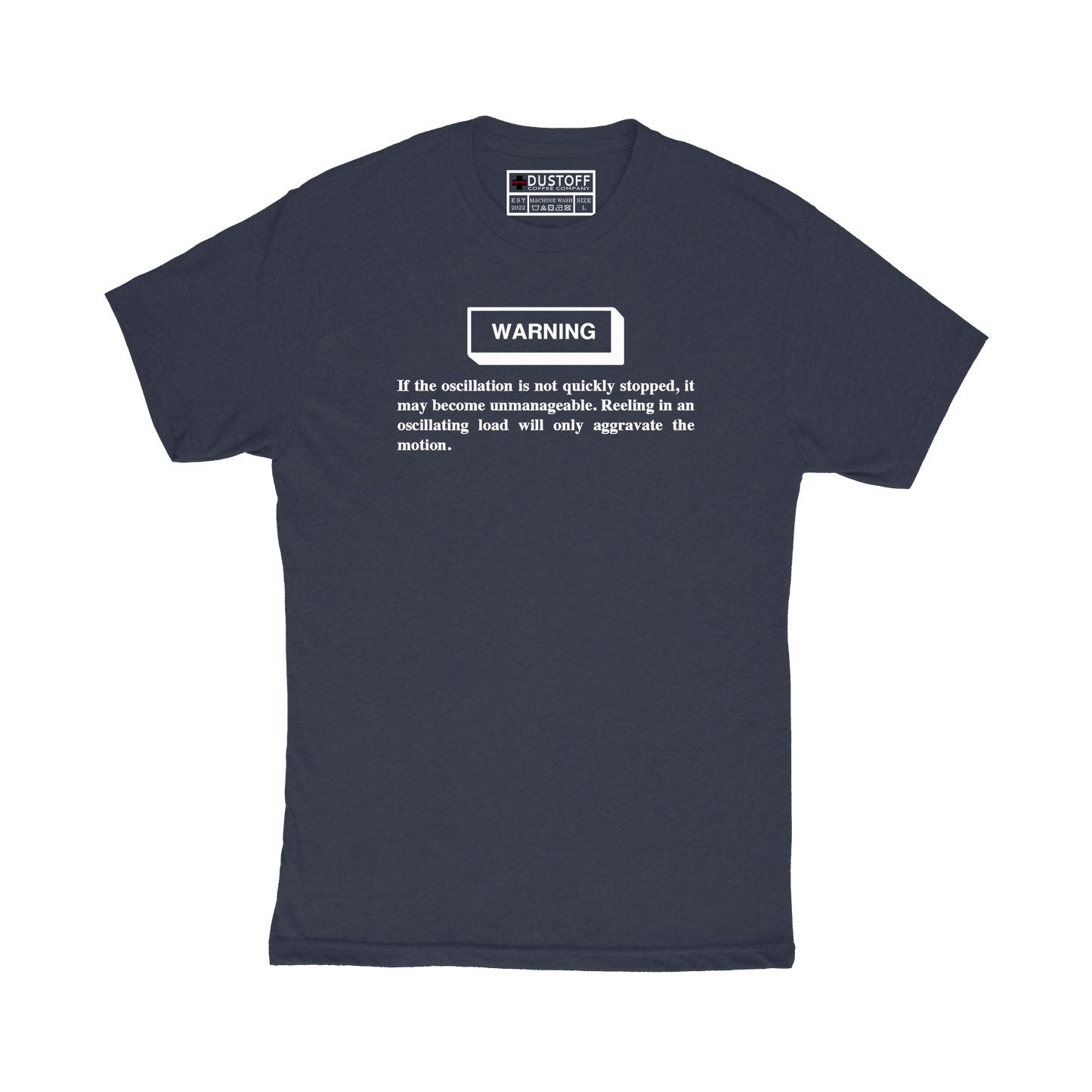 Oscillating Load Warning T-Shirt (UH-60 Blackhawk - Schematic Series) - DUSTOFF Coffee Company