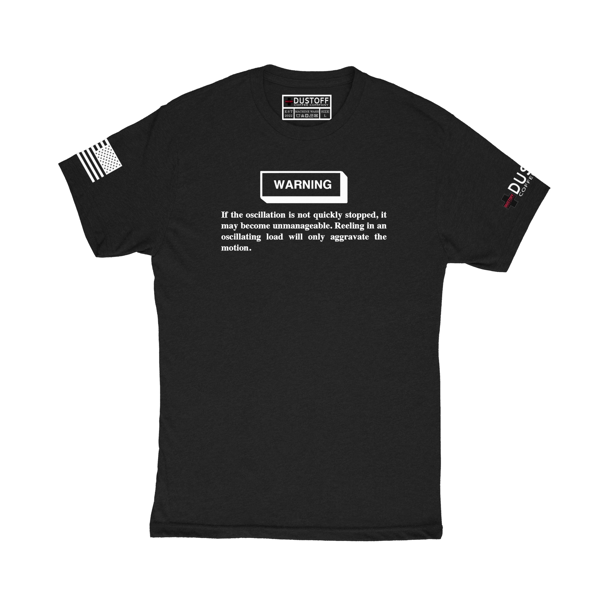 Oscillating Load Warning T-Shirt (UH-60 Blackhawk - Schematic Series) - DUSTOFF Coffee Company