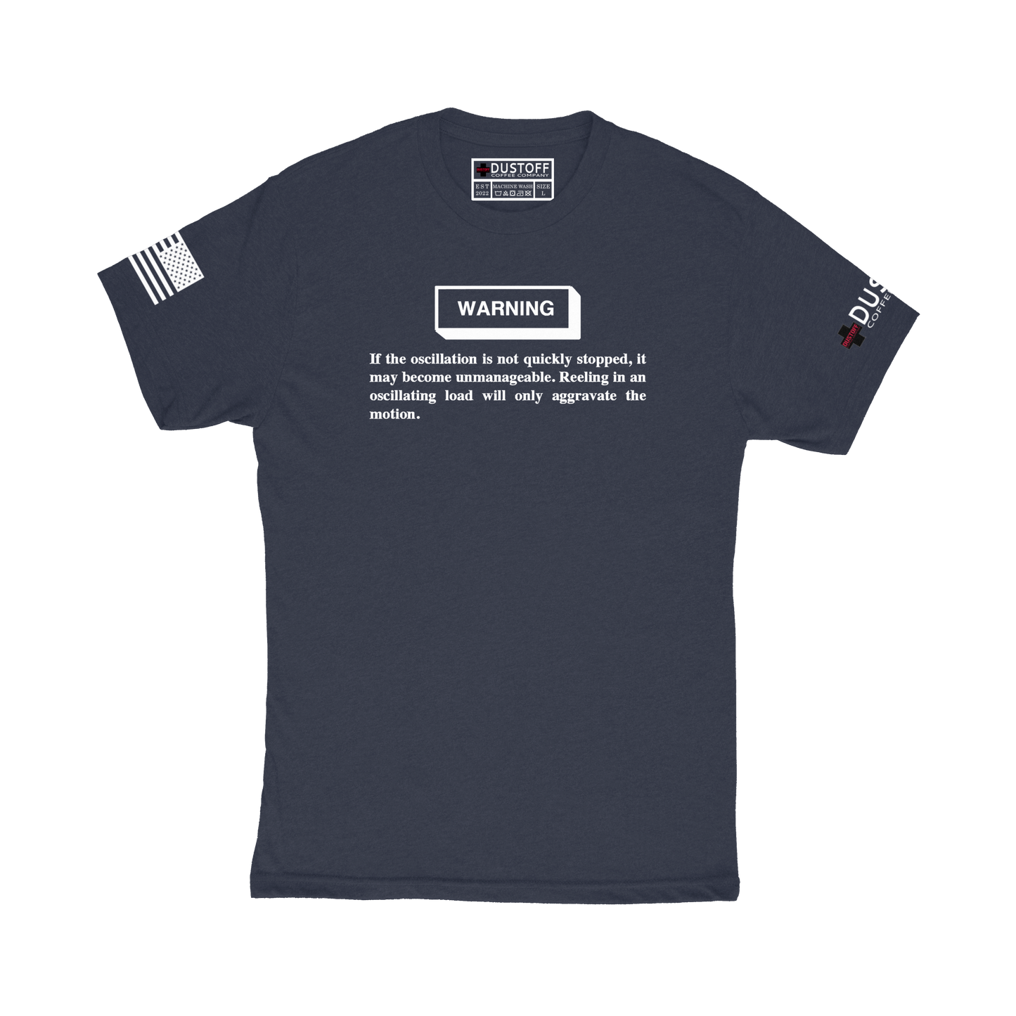Oscillating Load Warning T-Shirt (UH-60 Blackhawk - Schematic Series) - DUSTOFF Coffee Company