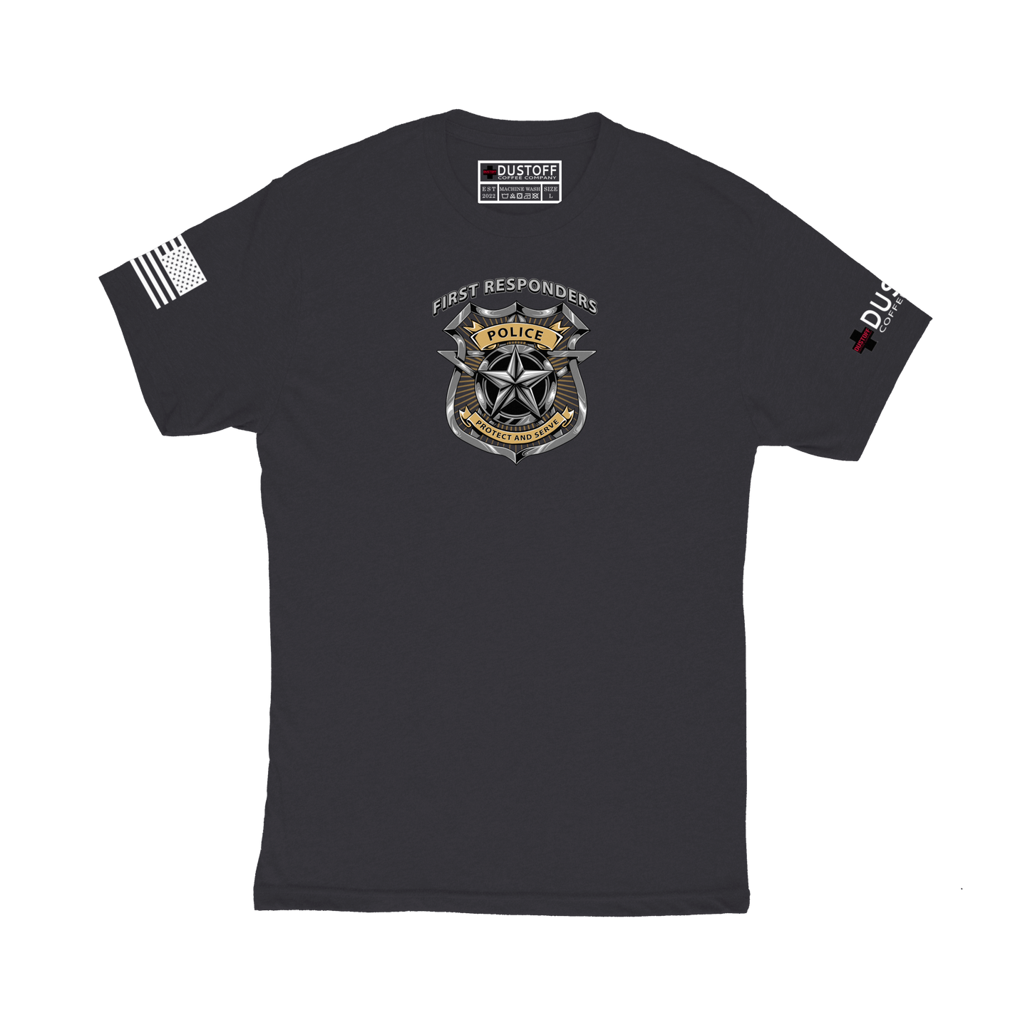 Police First Responders T-shirt - DUSTOFF Coffee Company