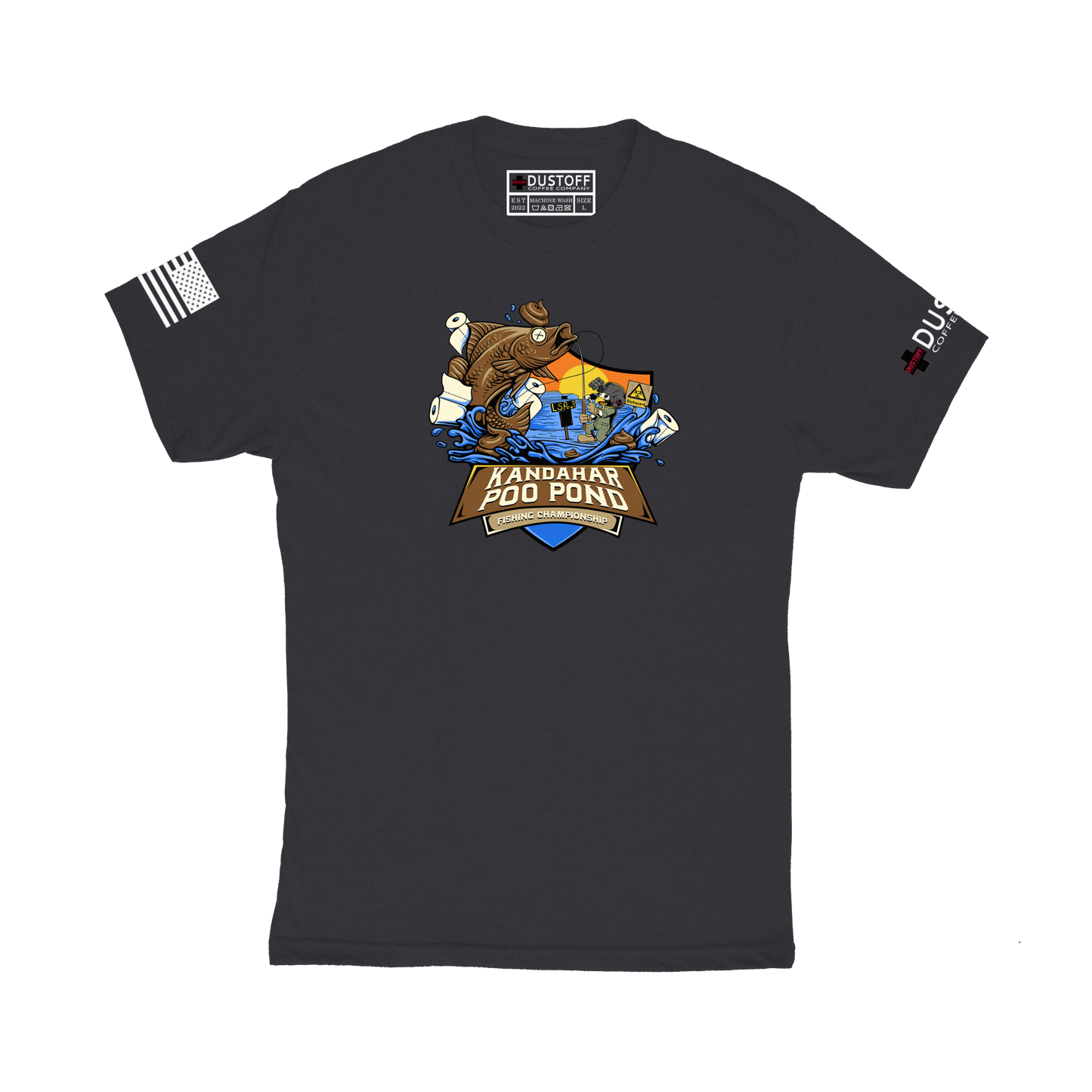 Kandahar Poo Pond Fishing Championship T-Shirt - DUSTOFF Coffee Company