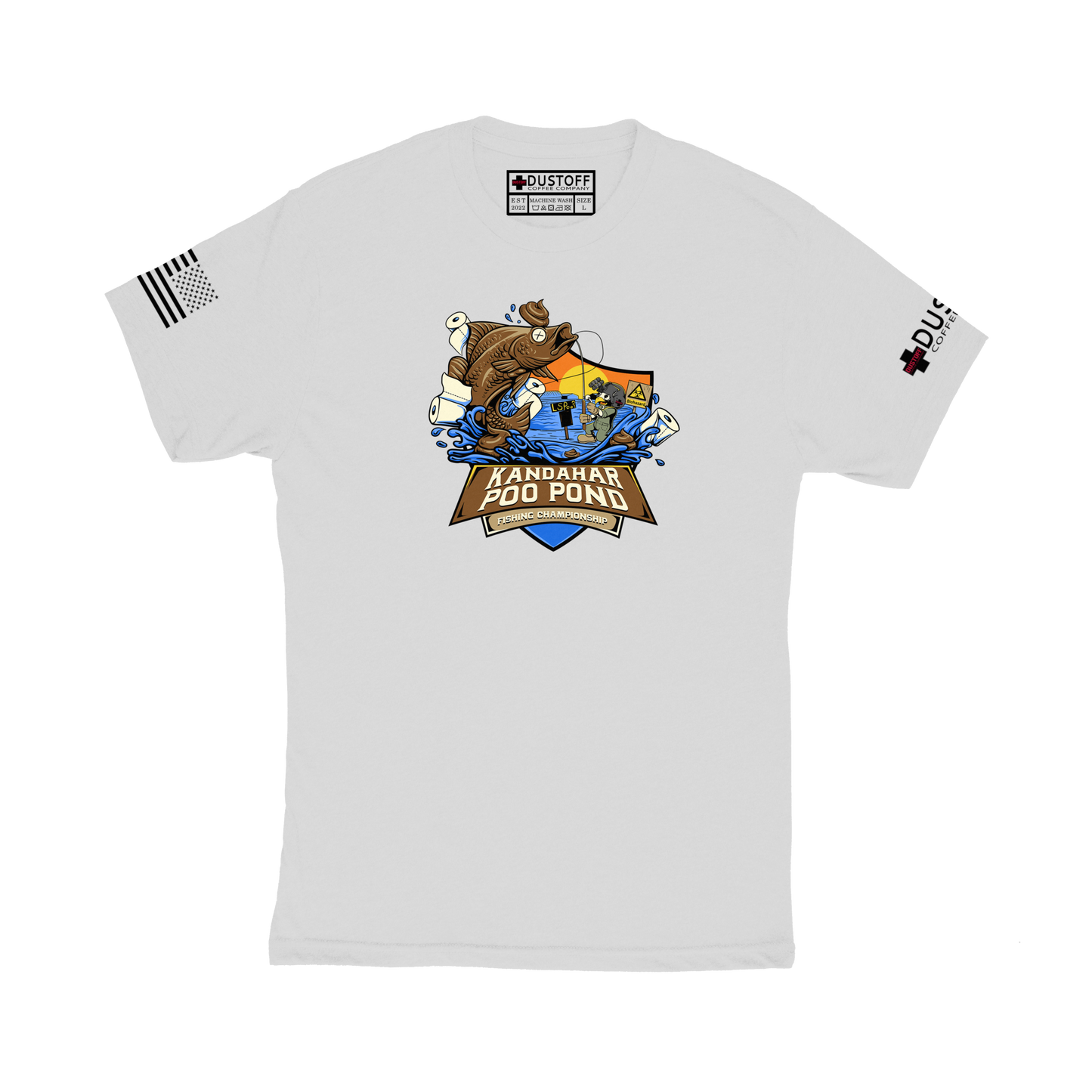 Kandahar Poo Pond Fishing Championship T-Shirt - DUSTOFF Coffee Company