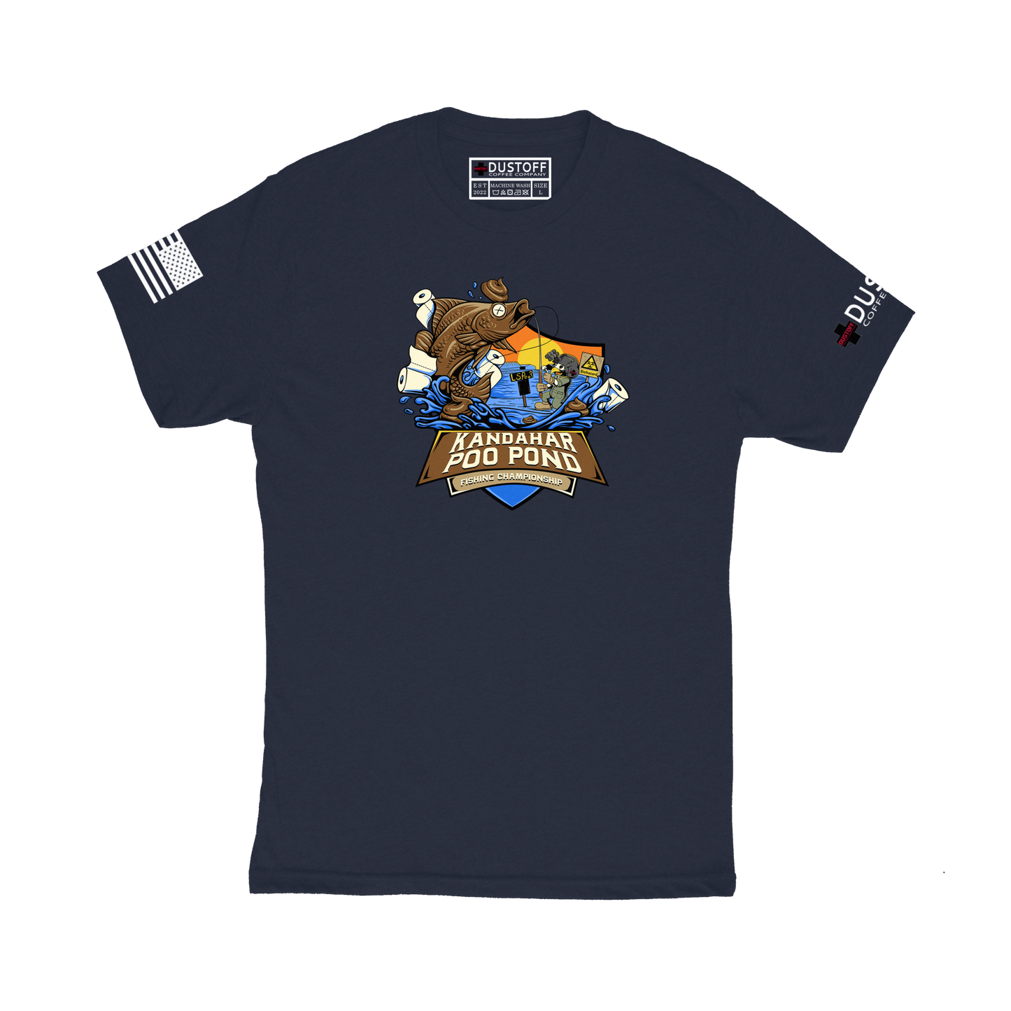 Kandahar Poo Pond Fishing Championship T-Shirt - DUSTOFF Coffee Company