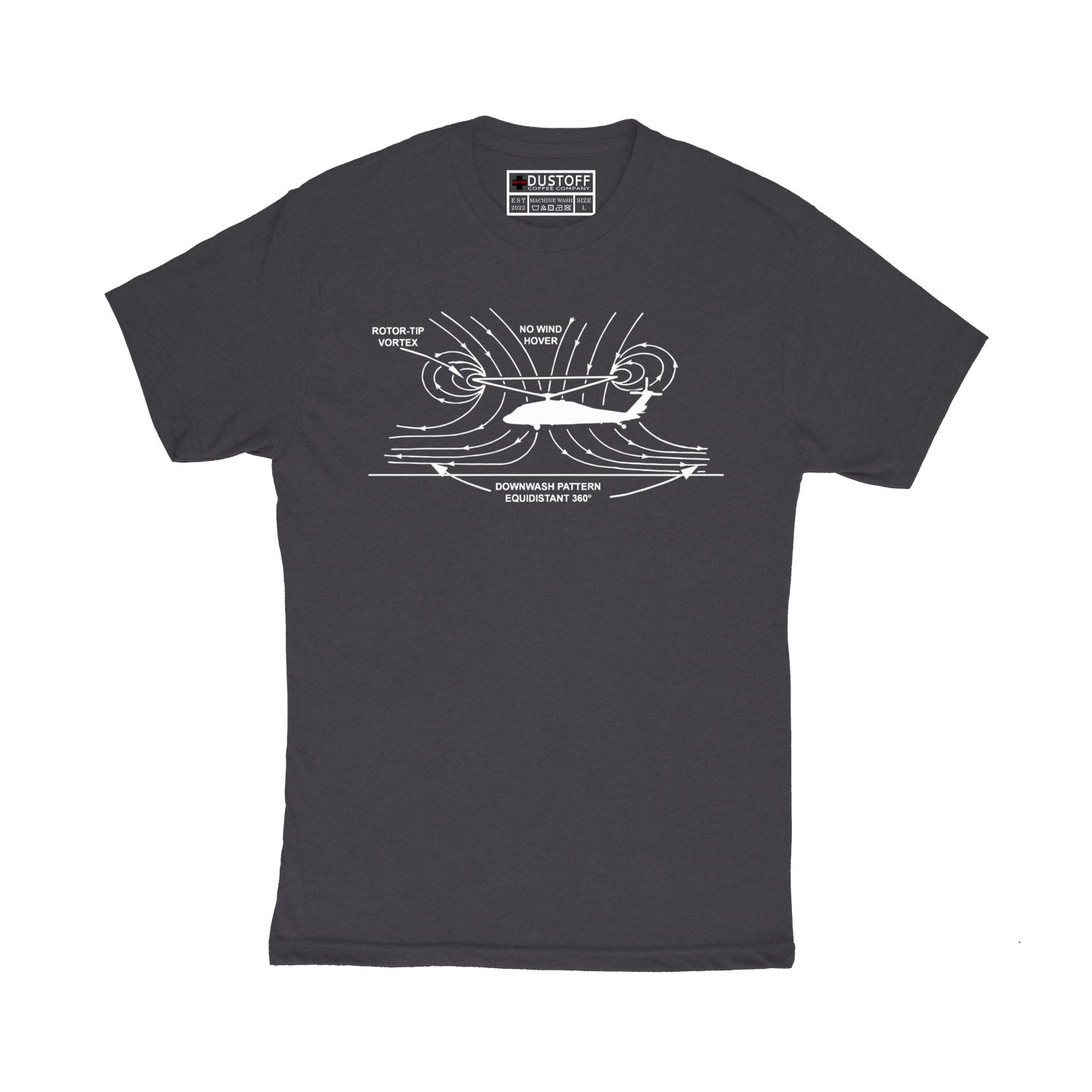 Rotor Downwash T-Shirt - DUSTOFF Coffee Company