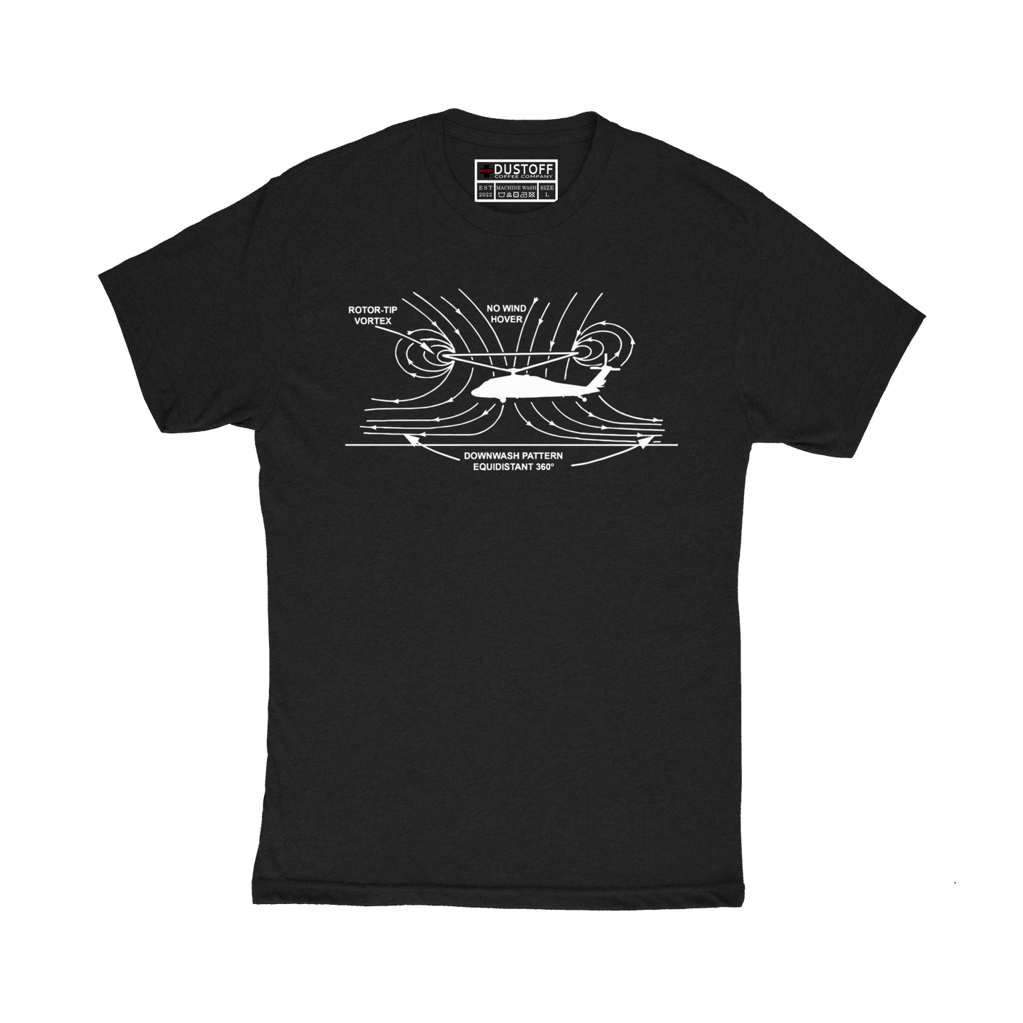 Rotor Downwash T-Shirt - DUSTOFF Coffee Company