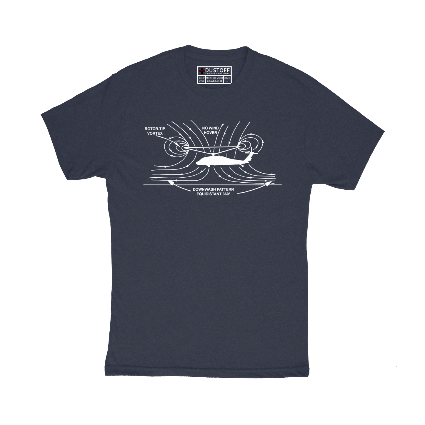 Rotor Downwash T-Shirt - DUSTOFF Coffee Company