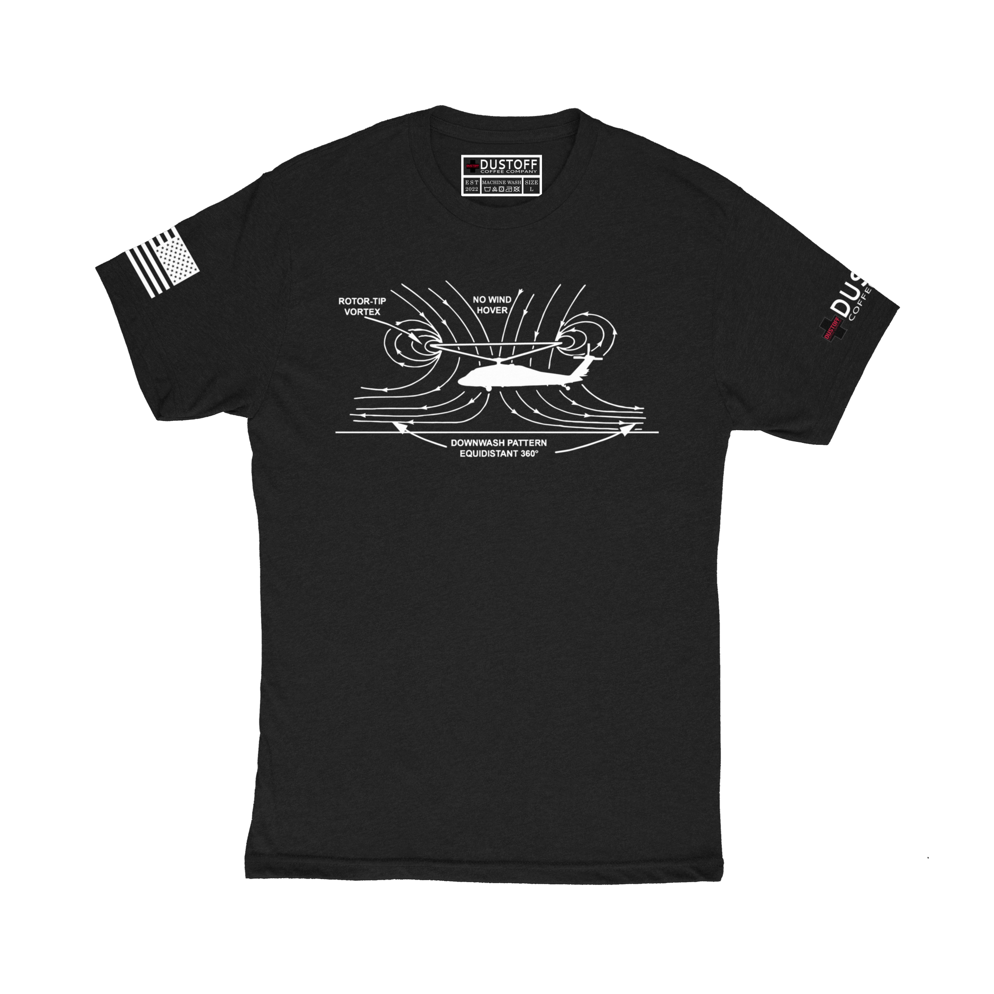 Rotor Downwash T-Shirt - DUSTOFF Coffee Company
