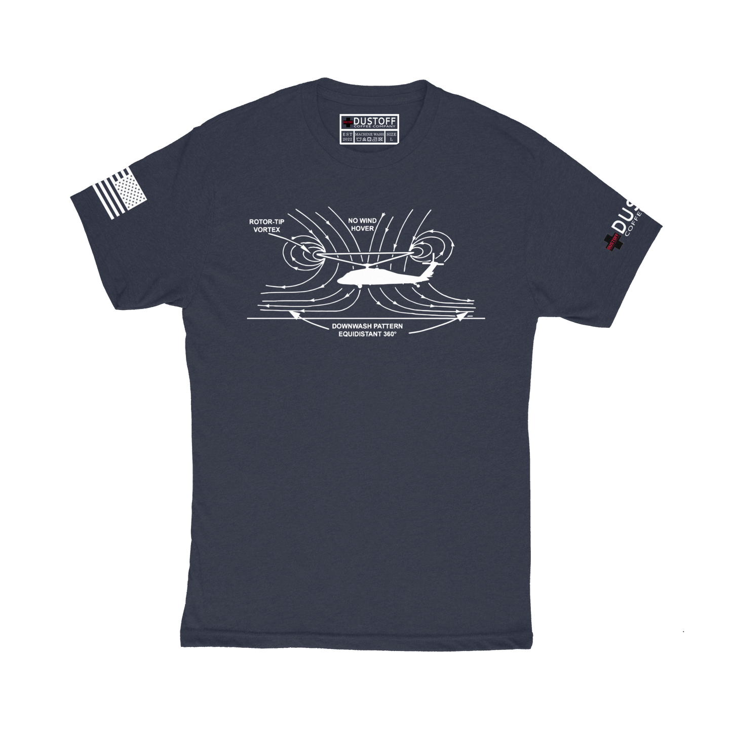 Rotor Downwash T-Shirt - DUSTOFF Coffee Company