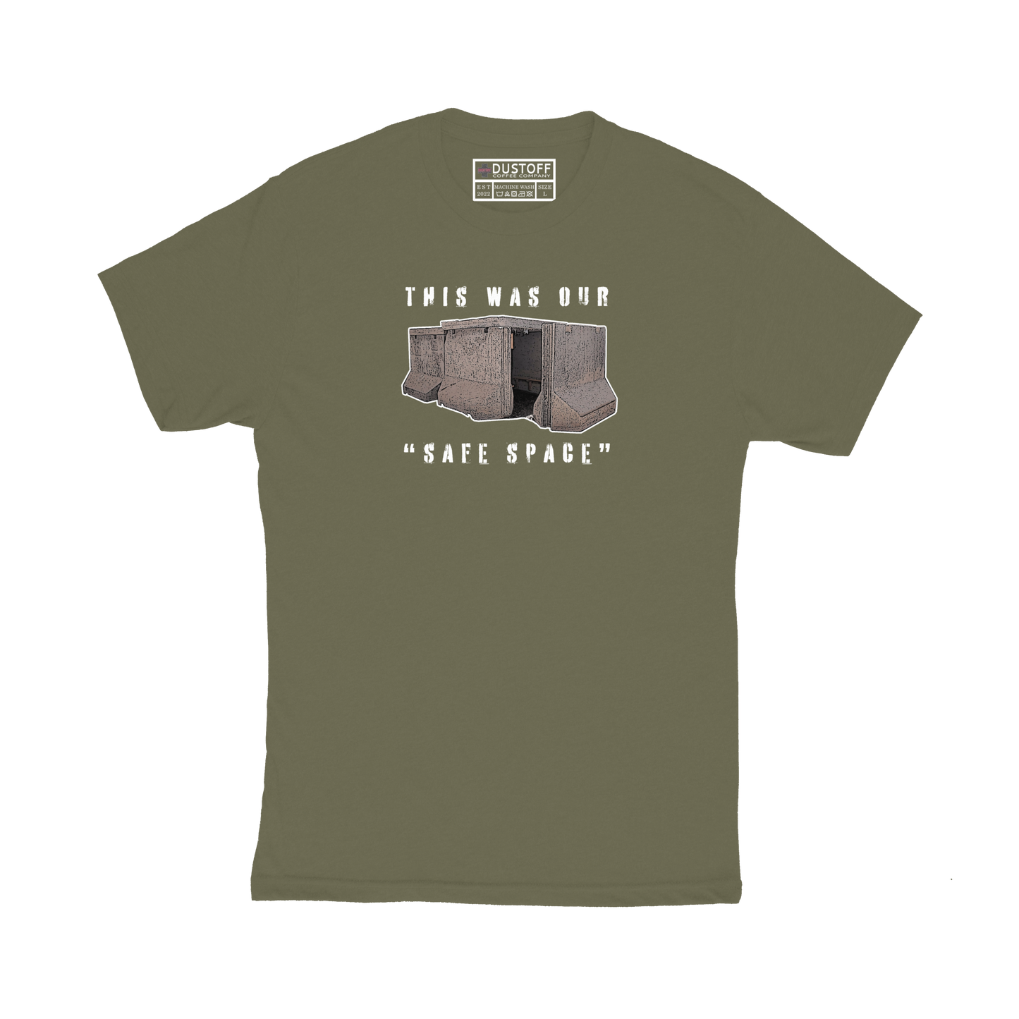 Safe Space Bunker T-Shirt - DUSTOFF Coffee Company