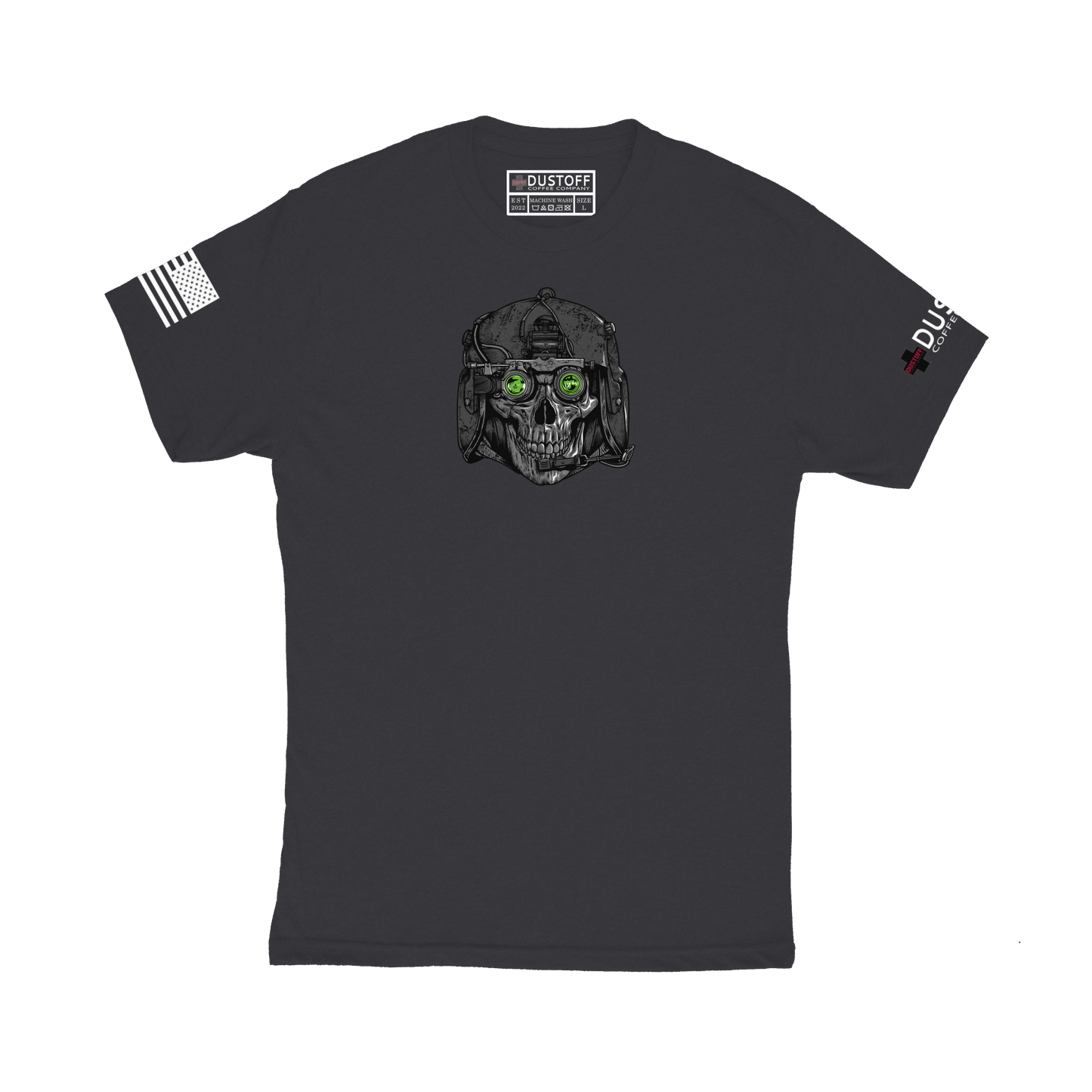 Aircrew Skull T-Shirt - DUSTOFF Coffee Company