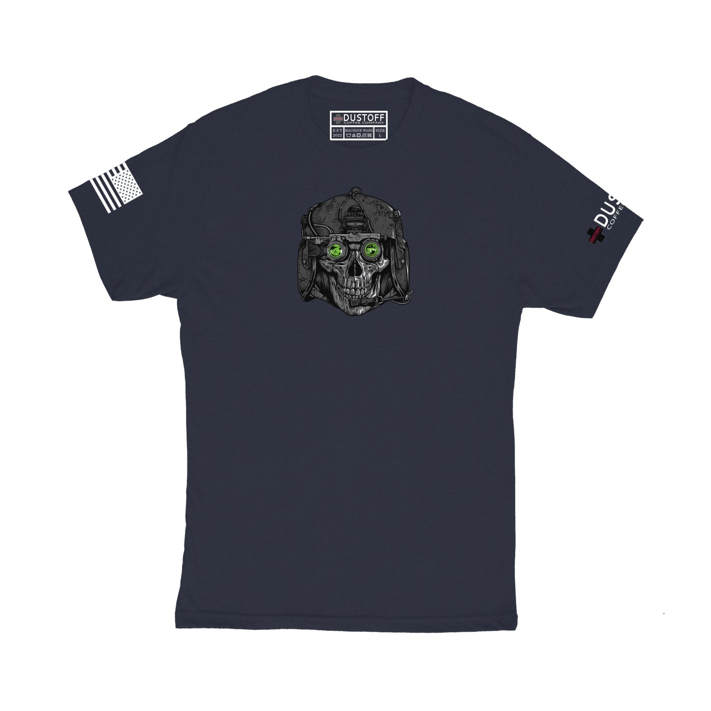 Aircrew Skull T-Shirt - DUSTOFF Coffee Company