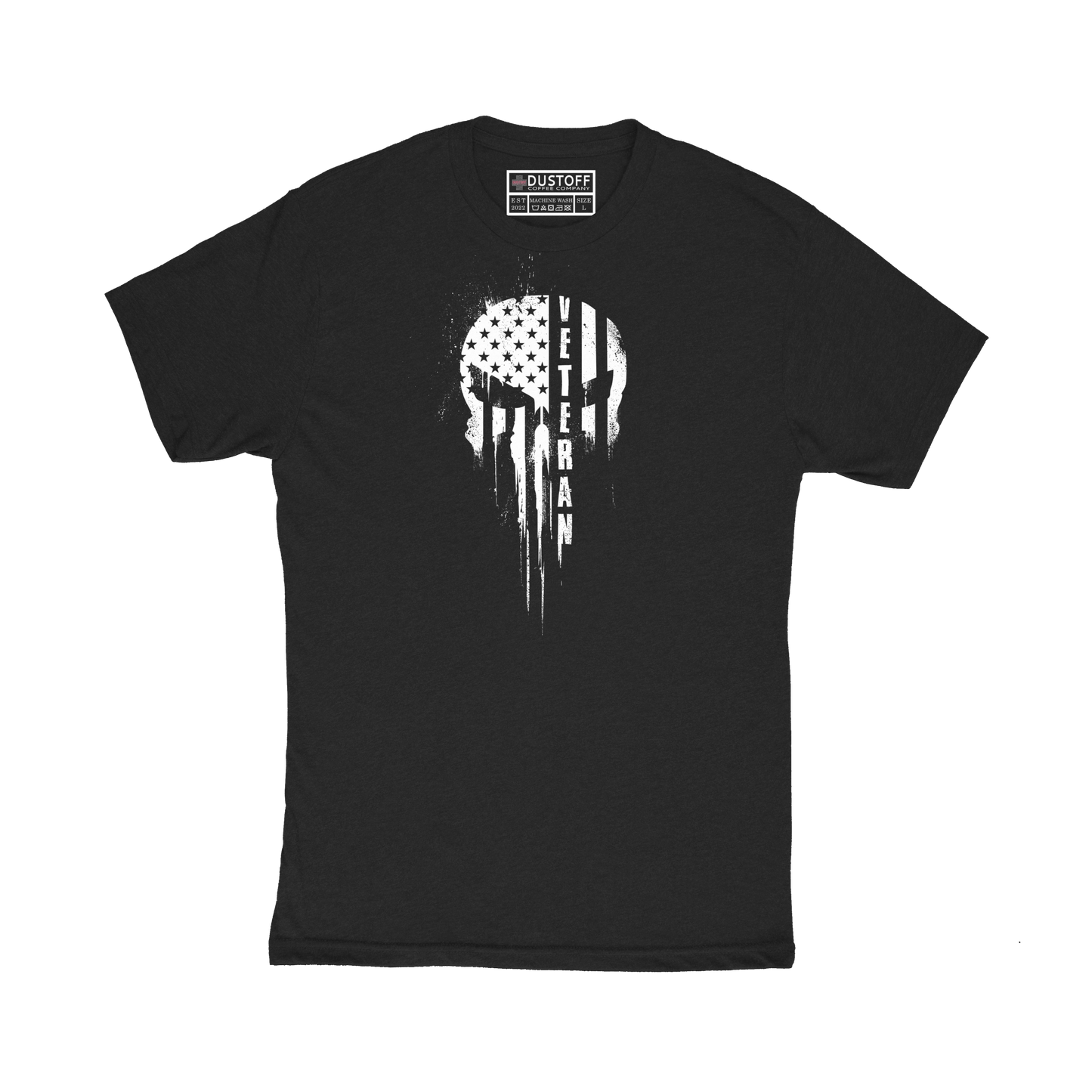 Veteran Skull T-Shirt - DUSTOFF Coffee Company