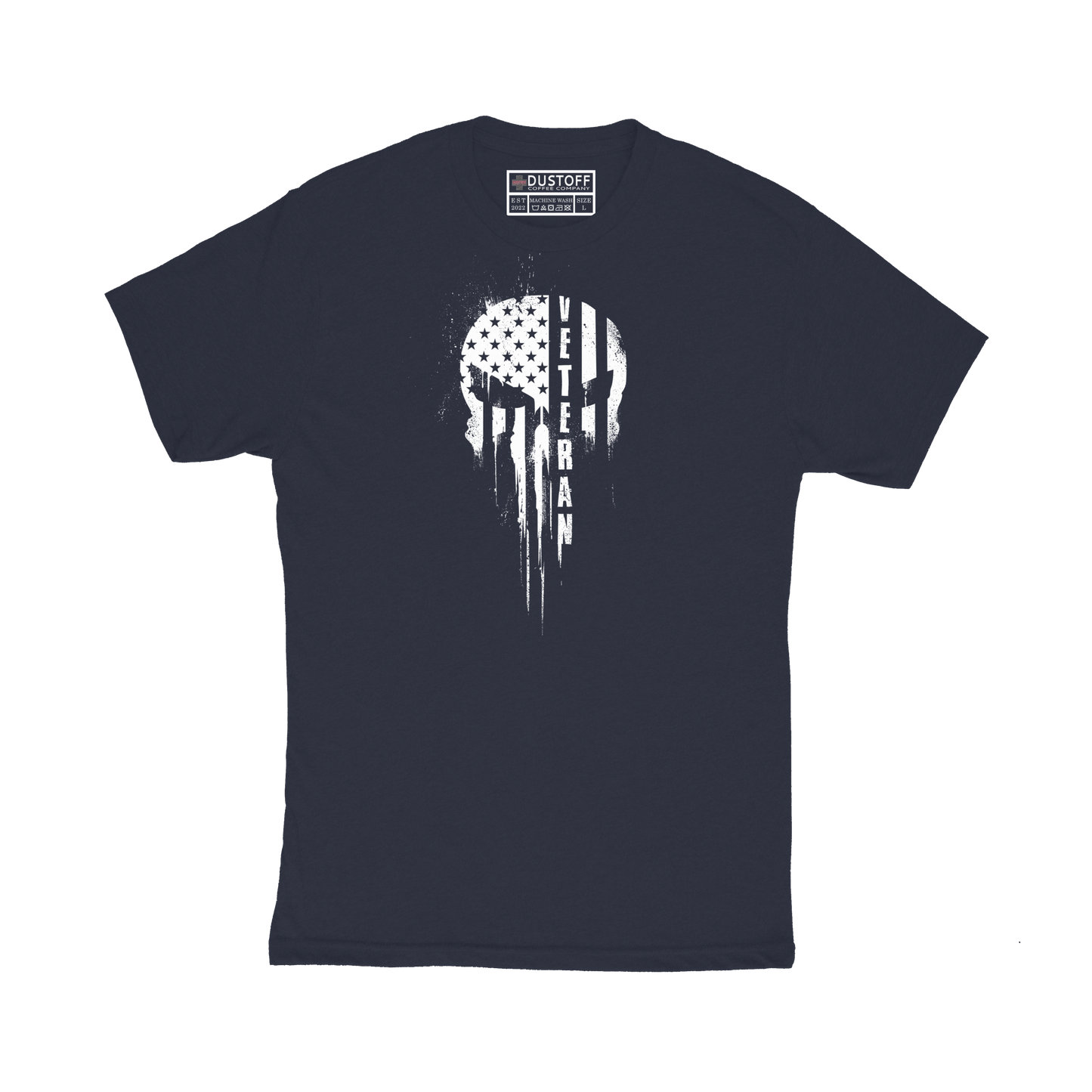 Veteran Skull T-Shirt - DUSTOFF Coffee Company