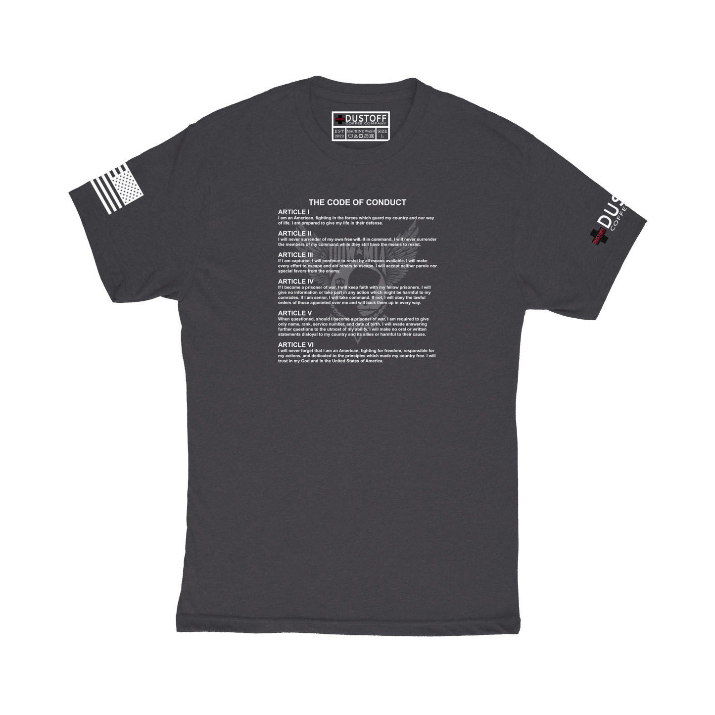 The Code of Conduct T-Shirt - DUSTOFF Coffee Company