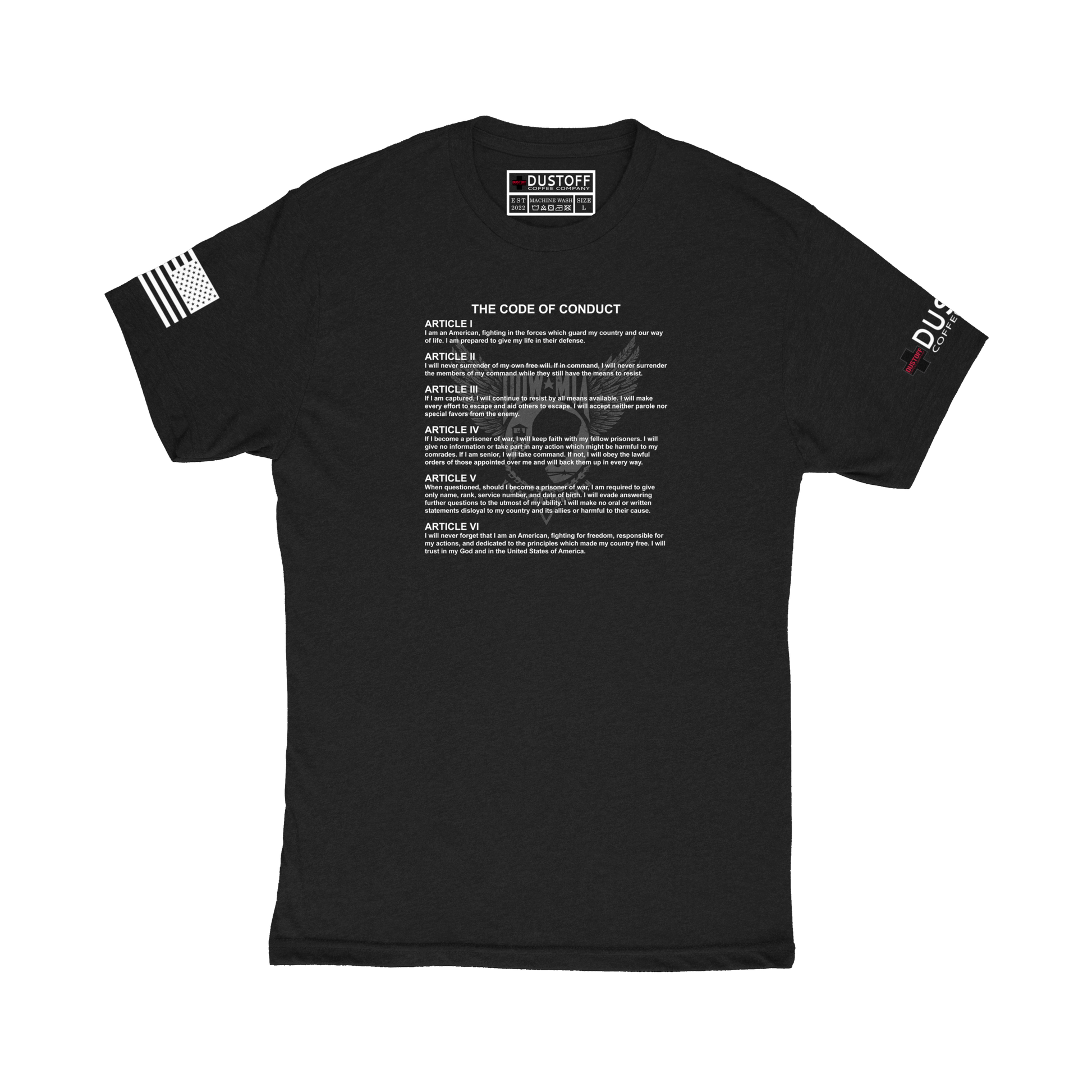 The Code of Conduct T-Shirt - DUSTOFF Coffee Company