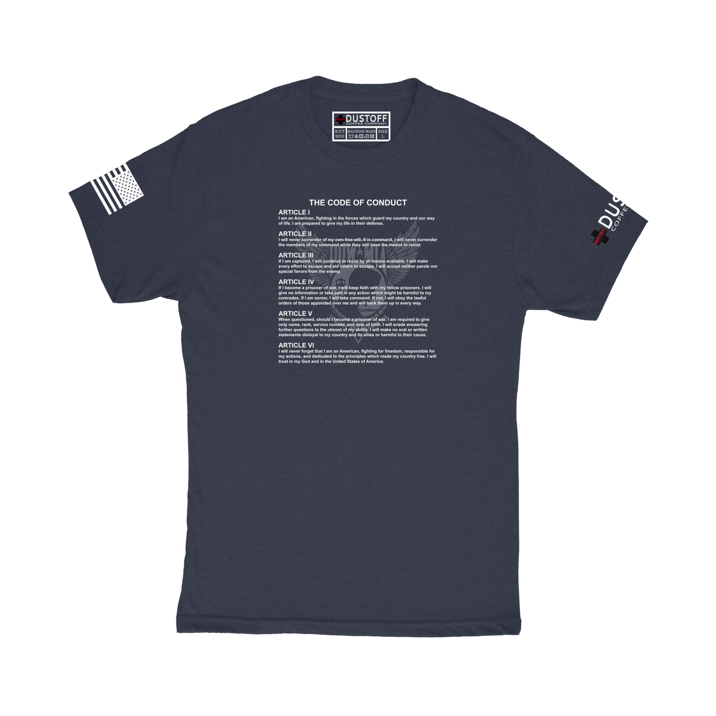 The Code of Conduct T-Shirt - DUSTOFF Coffee Company