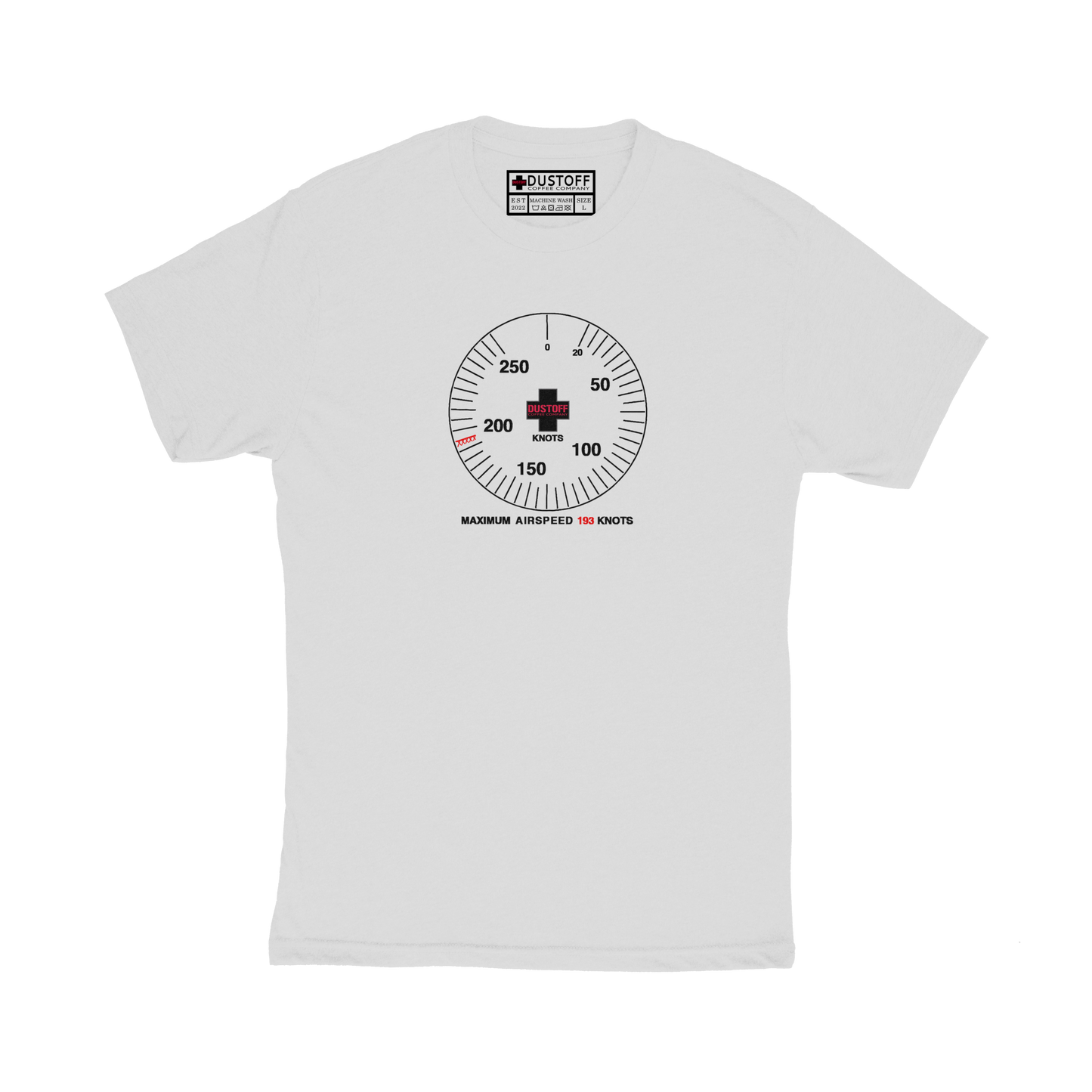 Airspeed Indicator T-Shirt (UH-60 Blackhawk - Schematic Series) - DUSTOFF Coffee Company