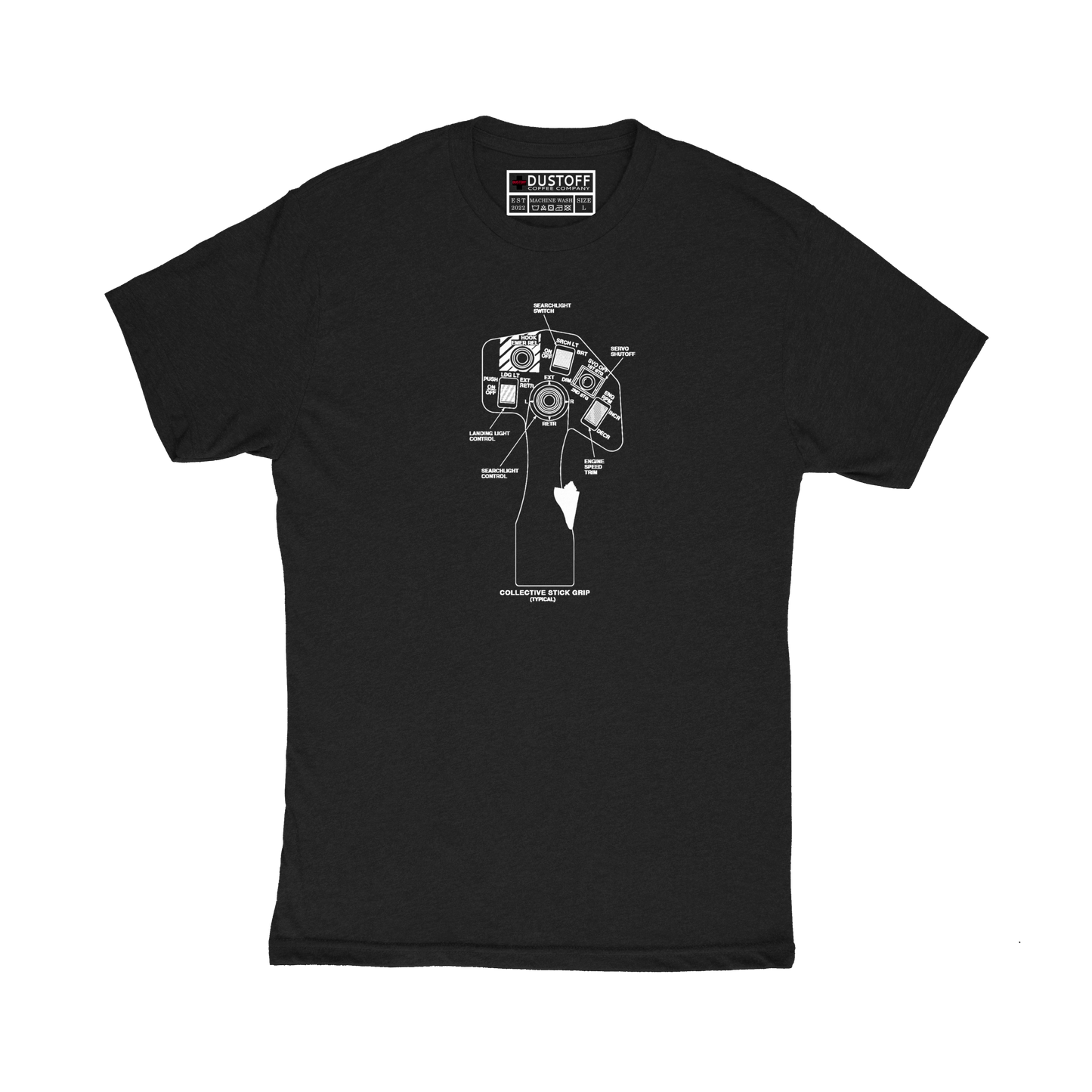 Collective T-Shirt (UH-60 Blackhawk - Schematic Series) - DUSTOFF Coffee Company
