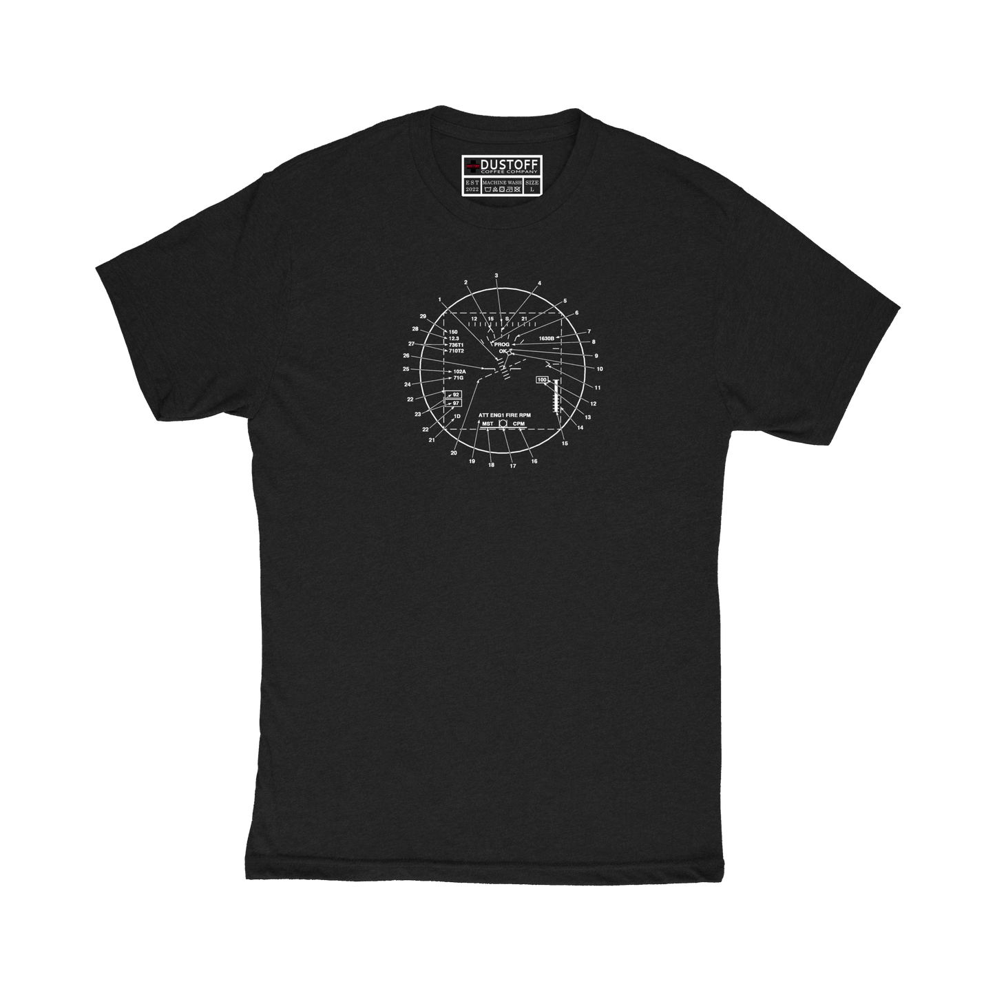 Heads Up Display (HUD) T-Shirt (UH-60 Blackhawk - Schematic Series) - DUSTOFF Coffee Company