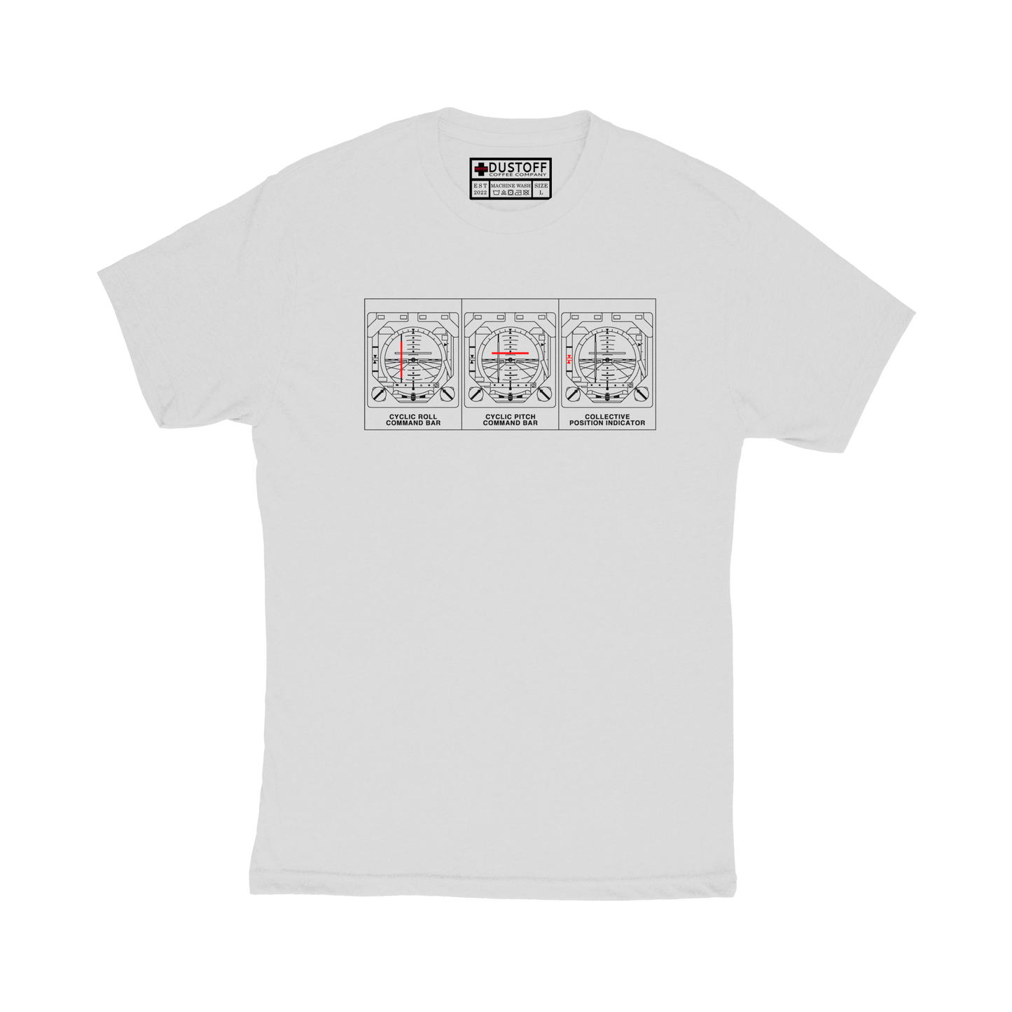 VSI Command Bars T-Shirt (UH-60 Blackhawk - Schematic Series) - DUSTOFF Coffee Company