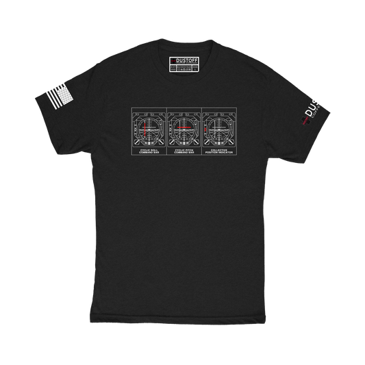 VSI Command Bars T-Shirt (UH-60 Blackhawk - Schematic Series) - DUSTOFF Coffee Company